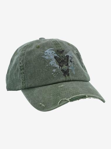 Butterfly Grunge Distressed Dad Cap