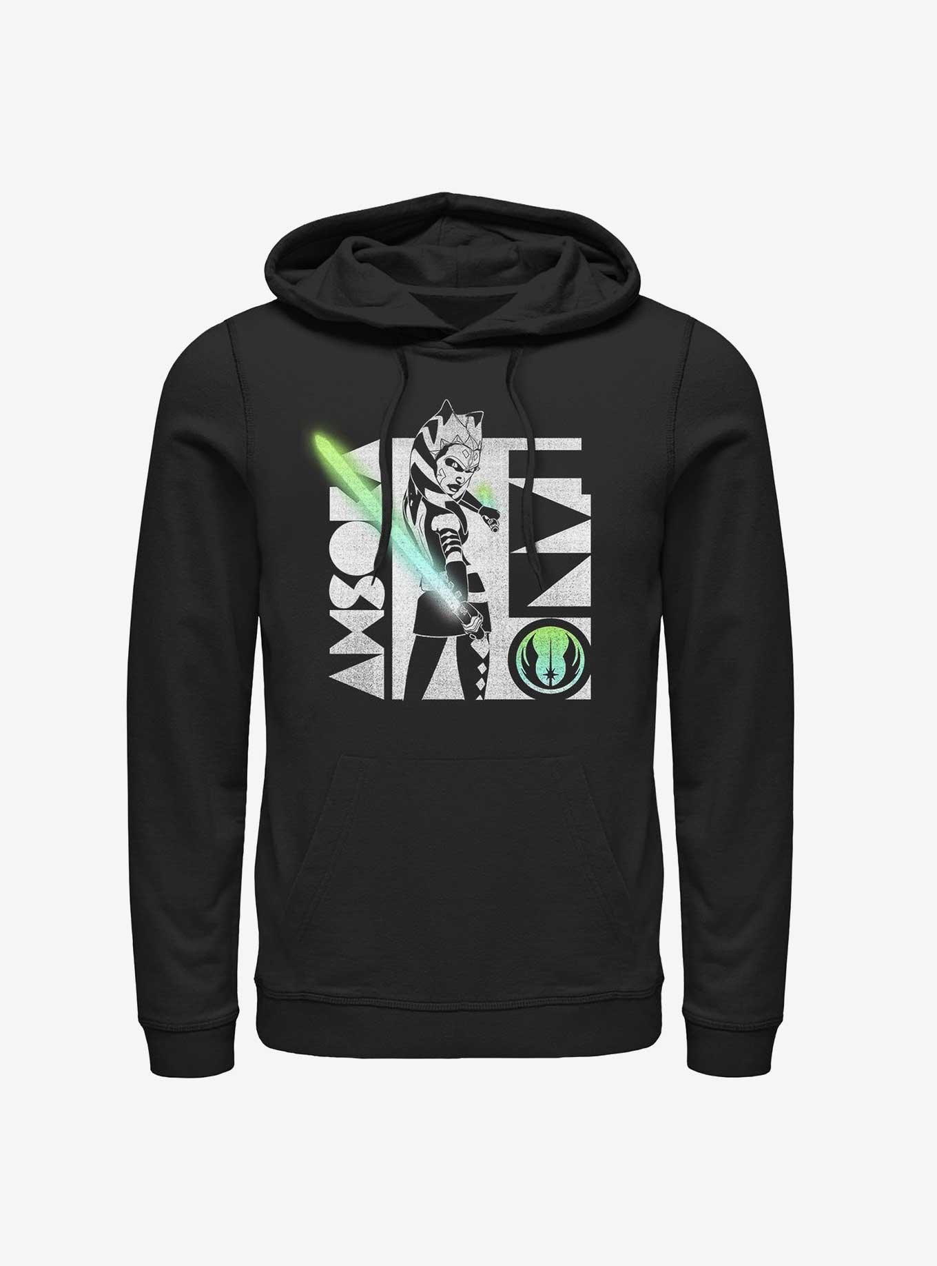 Star Wars Ahsoka Rebel Lightsaber Hoodie, BLACK, hi-res