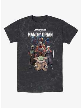 Star Wars Ahsoka Mandalorian Group Mineral Wash T-Shirt, , hi-res