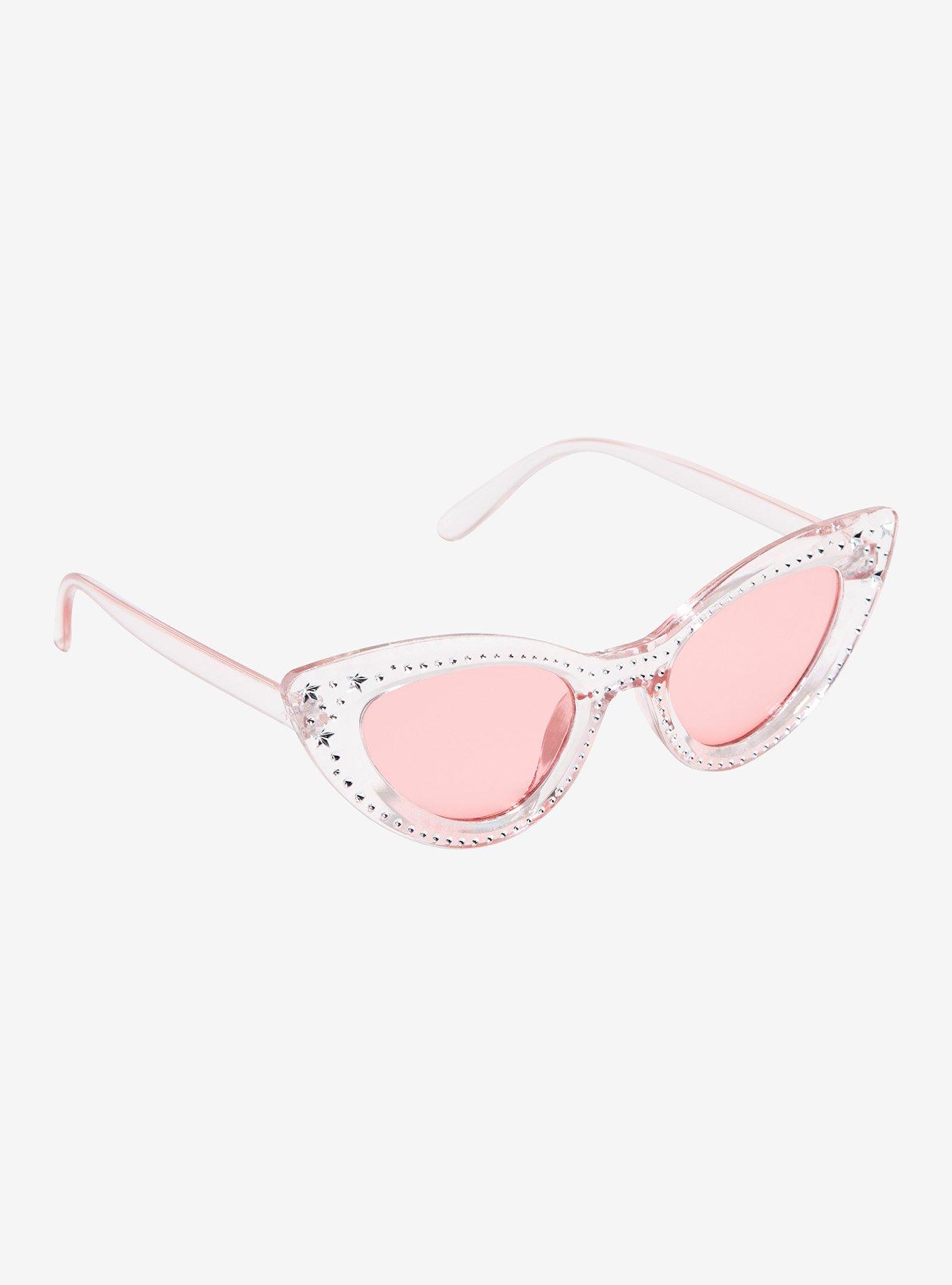 Pink Bling Cat Eye Sunglasses