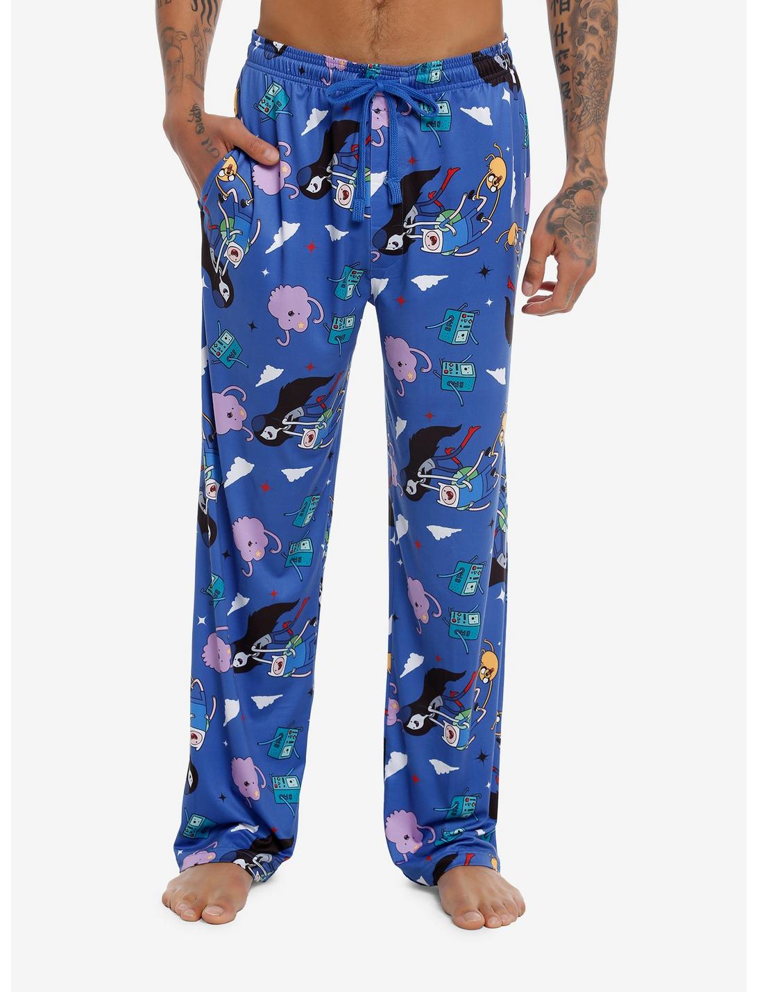 Adventure Time Pajama Pants Plus Size, BLUE, hi-res