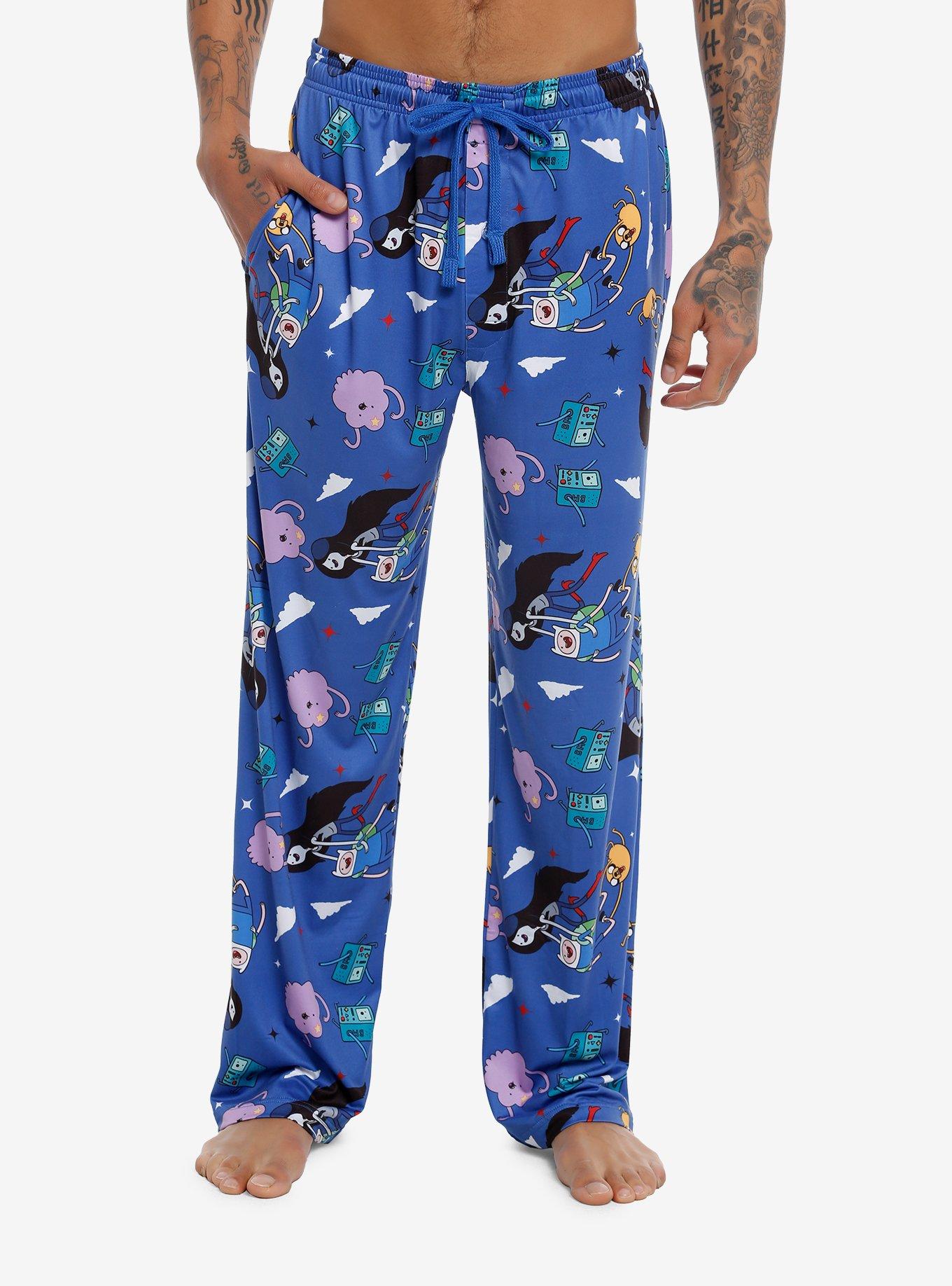 Adventure Time Pajama Pants Plus Size, BLUE, hi-res