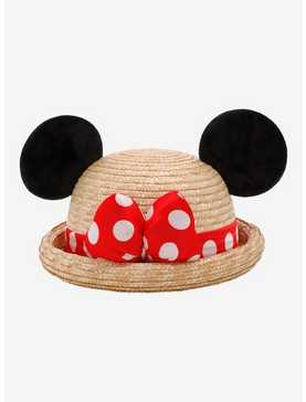 Disney Minnie Mouse 3D Ear Straw Hat, , hi-res