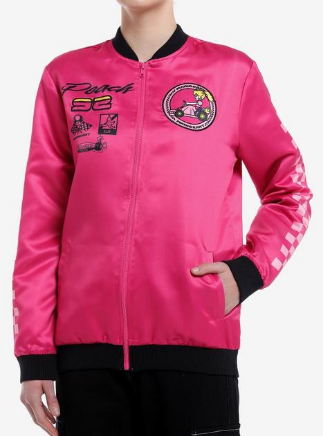 Mario Kart Princess Peach Racing Girls Bomber Jacket | Hot Topic