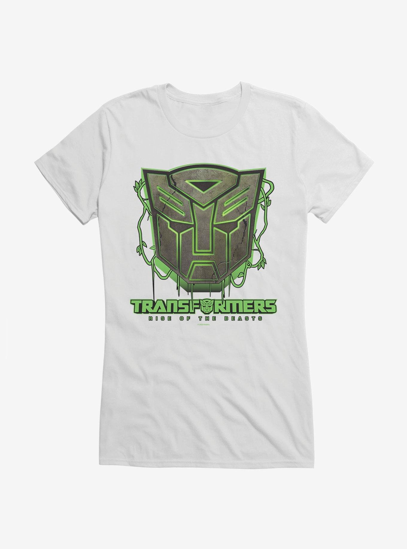 Transformers Rise Of The Beasts Jungle Logo Girls T-Shirt, WHITE, hi-res