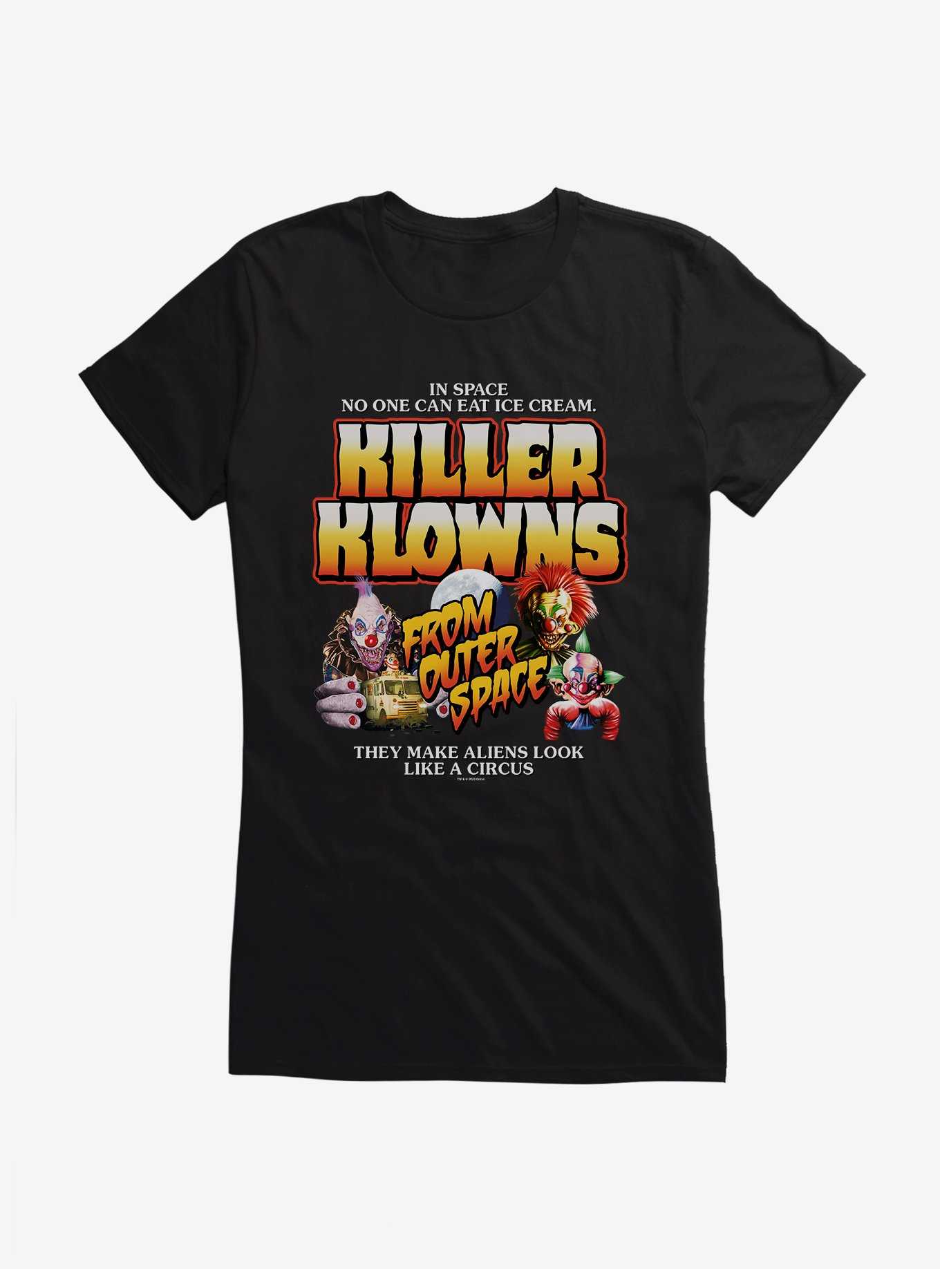 Killer Klowns From Outer Space In Space No One Can Eat Ice Cream Girls T-Shirt, , hi-res