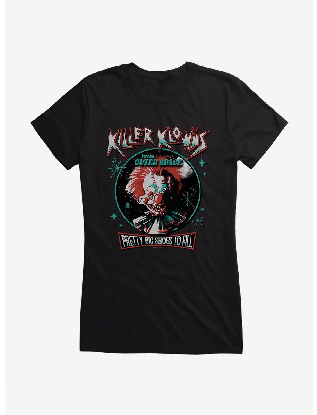 Killer Klowns From Outer Space Pretty Big Shoes To Fill Girls T-Shirt, BLACK, hi-res