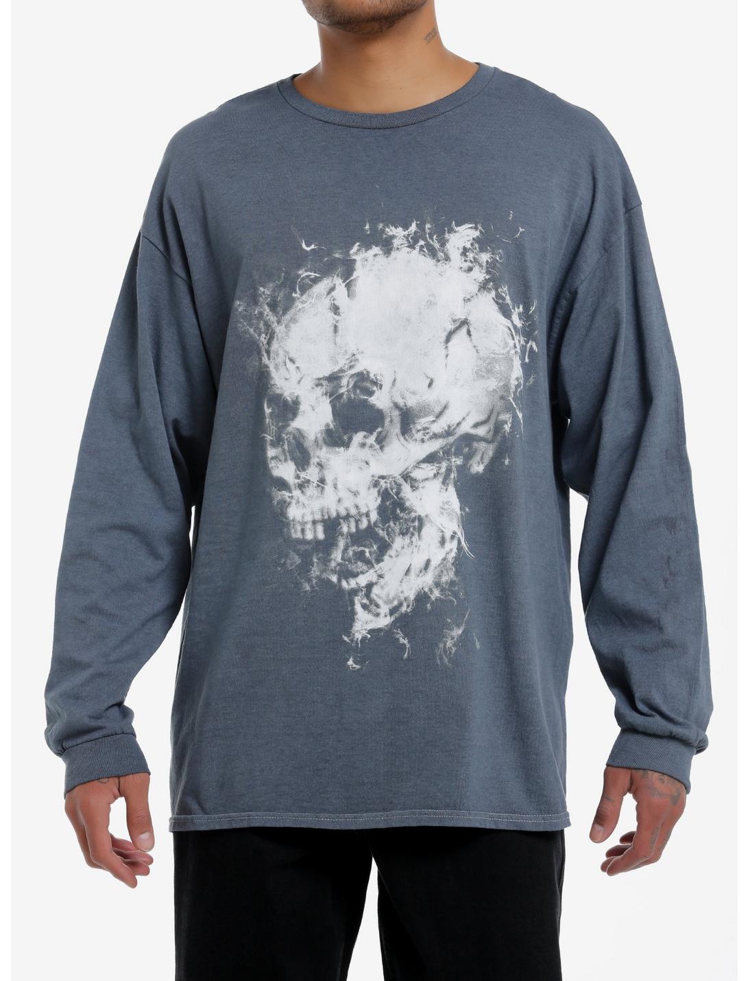 Social Collision Ghostly Skull Long-Sleeve T-Shirt, , hi-res