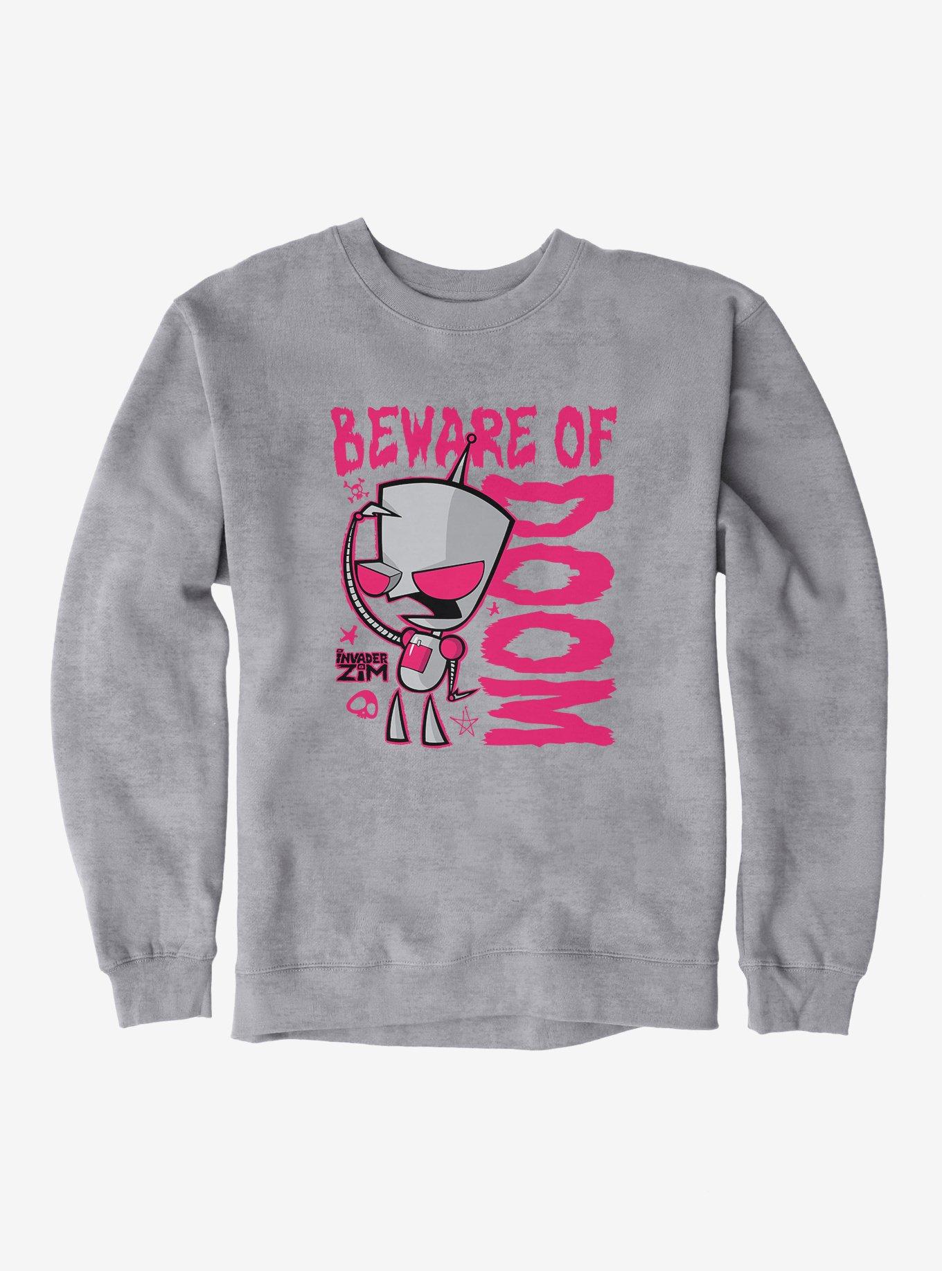 Invader Zim Beware Of Doom Sweatshirt, , hi-res