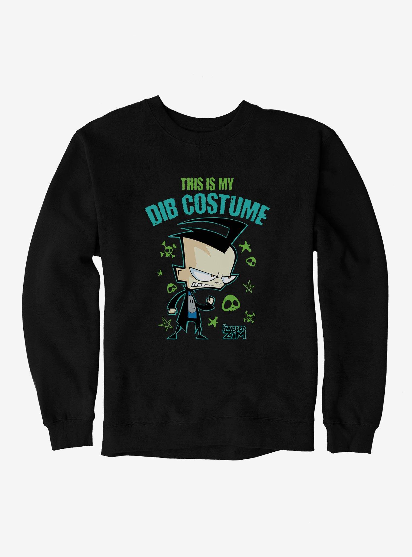 Invader Zim This Is My Dib Costume Sweatshirt, BLACK, hi-res