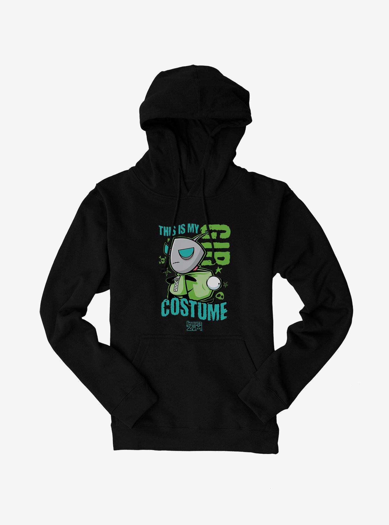 Invader Zim This Is My Gir Costume Hoodie, BLACK, hi-res