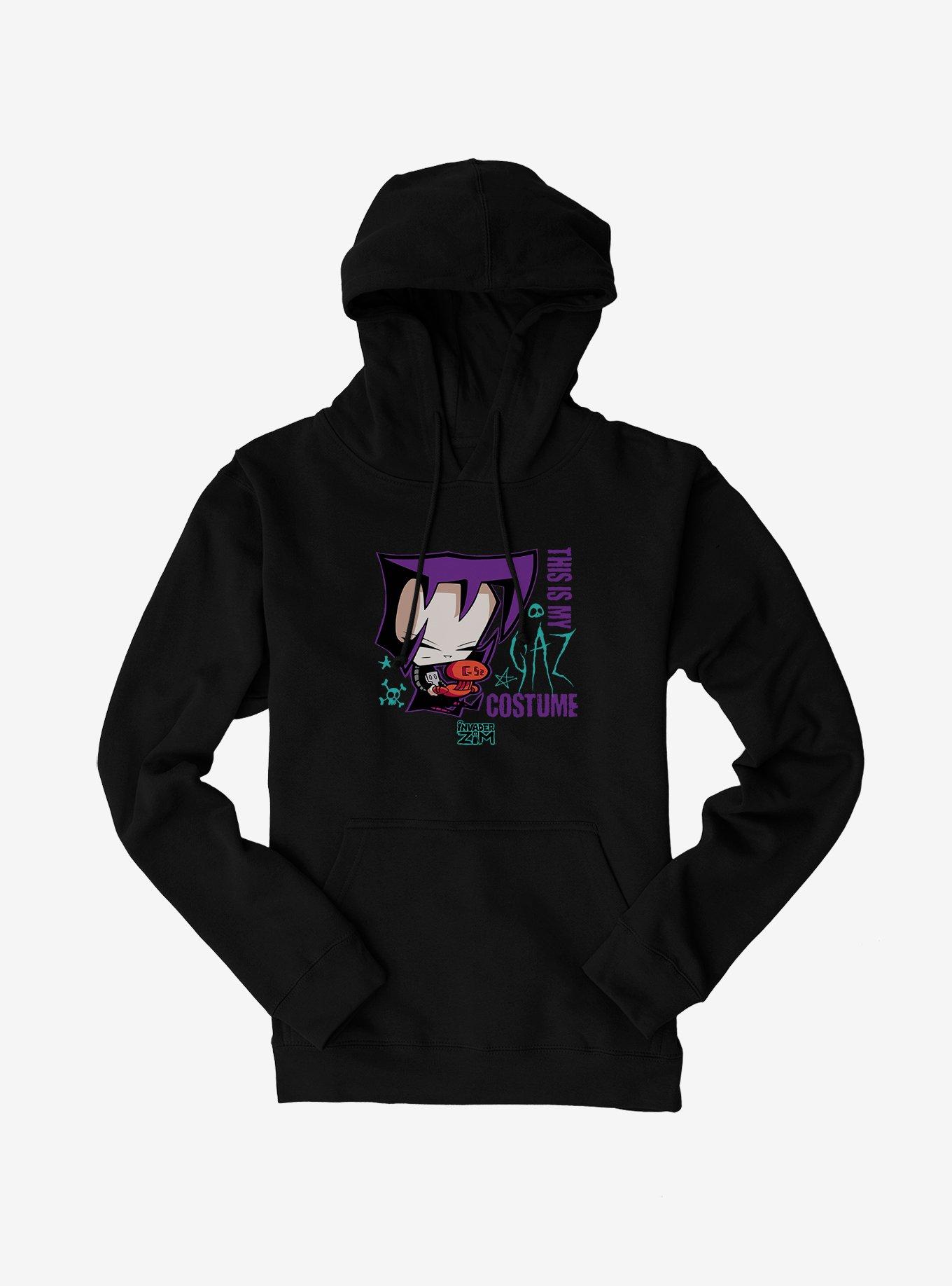Invader Zim This Is My Gaz Costume Hoodie, BLACK, hi-res