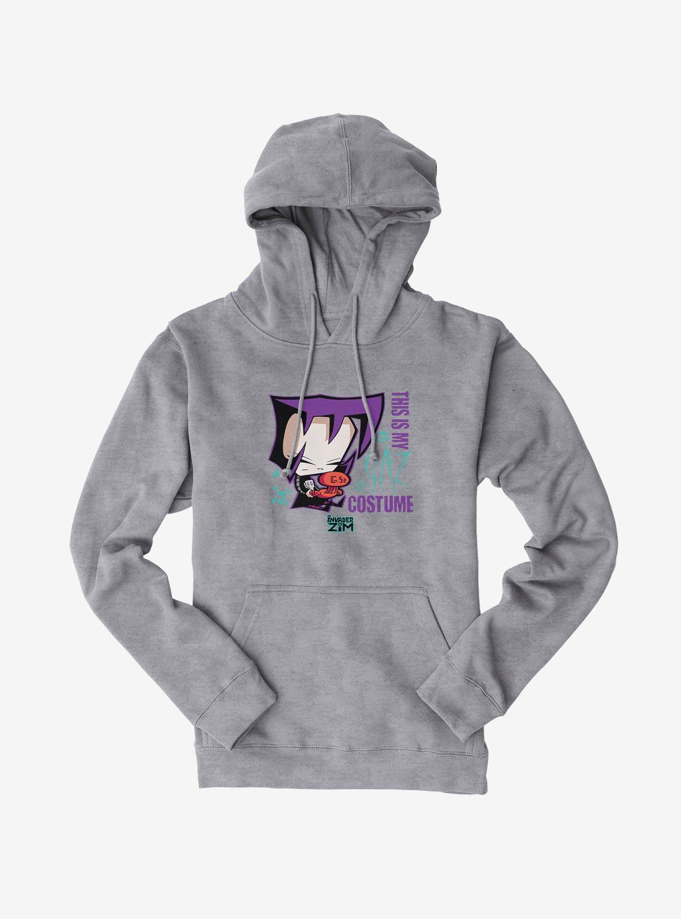Invader Zim This Is My Gaz Costume Hoodie, SPORT GRAY, hi-res