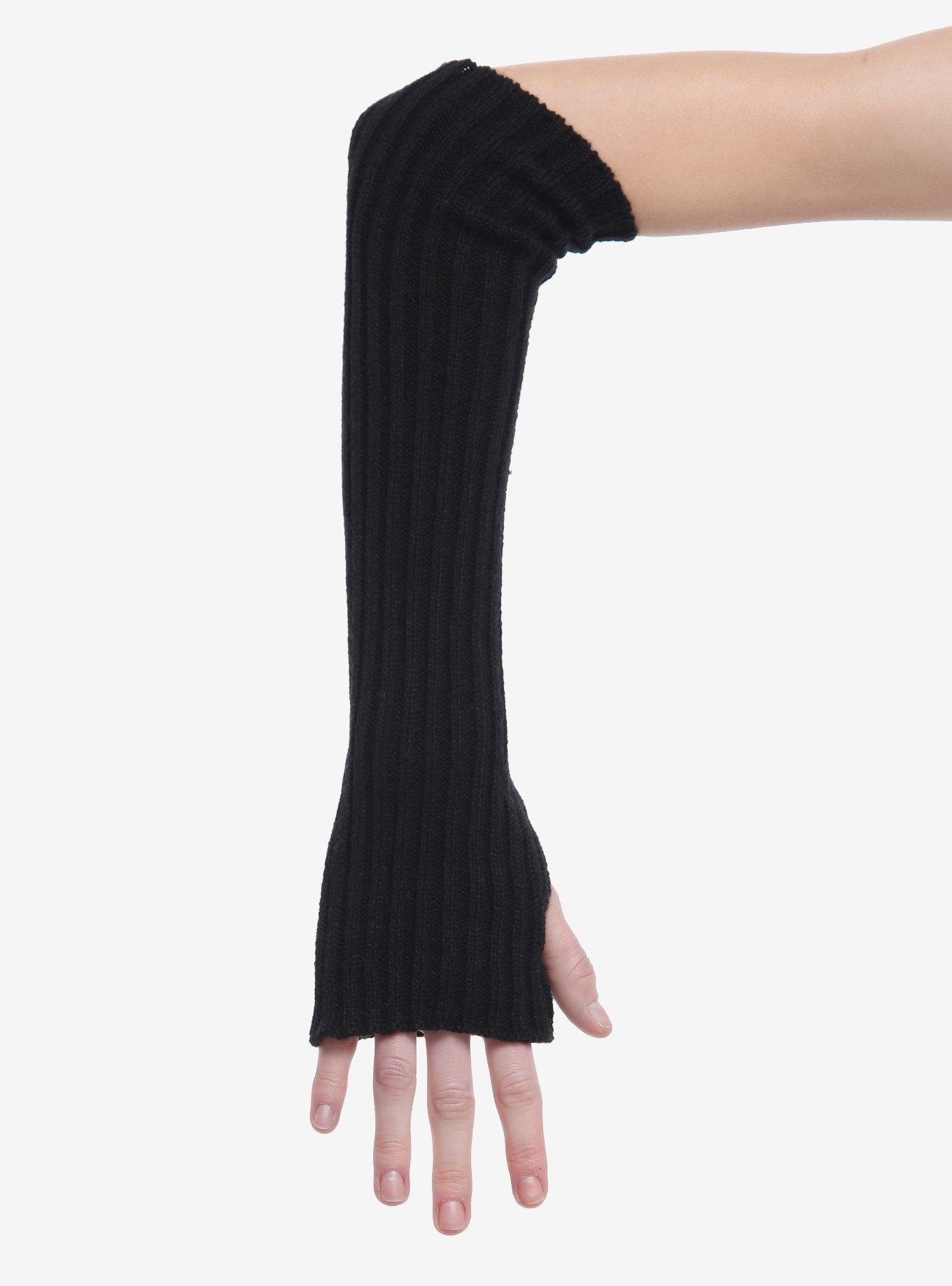 Black & White Mismatch Arm Warmers, , hi-res