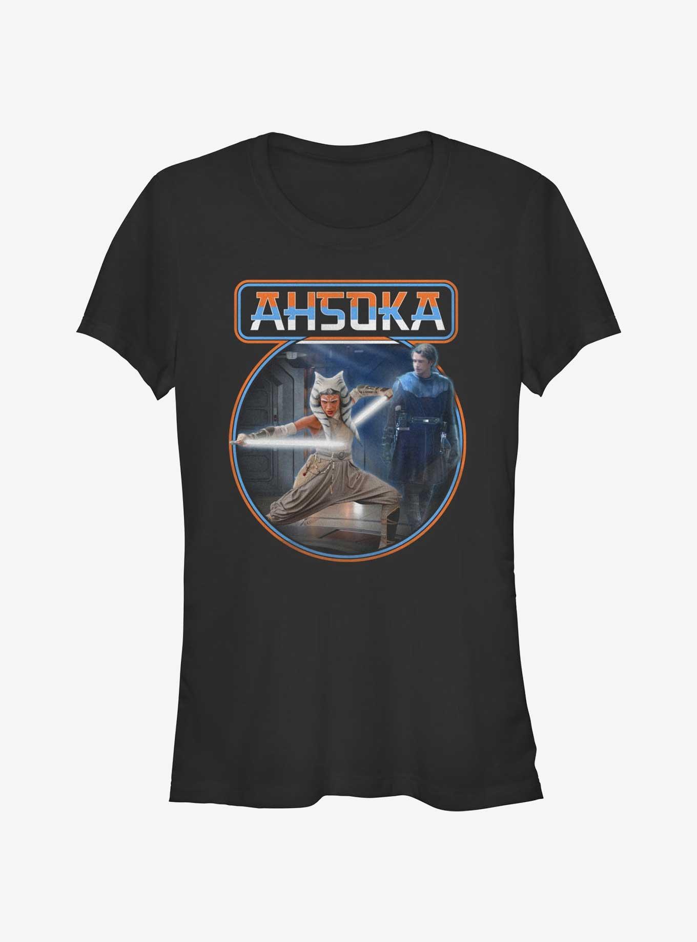 Star Wars Ahsoka Anakin Jedi Training Girls T-Shirt Hot Topic Web Exclusive, BLACK, hi-res