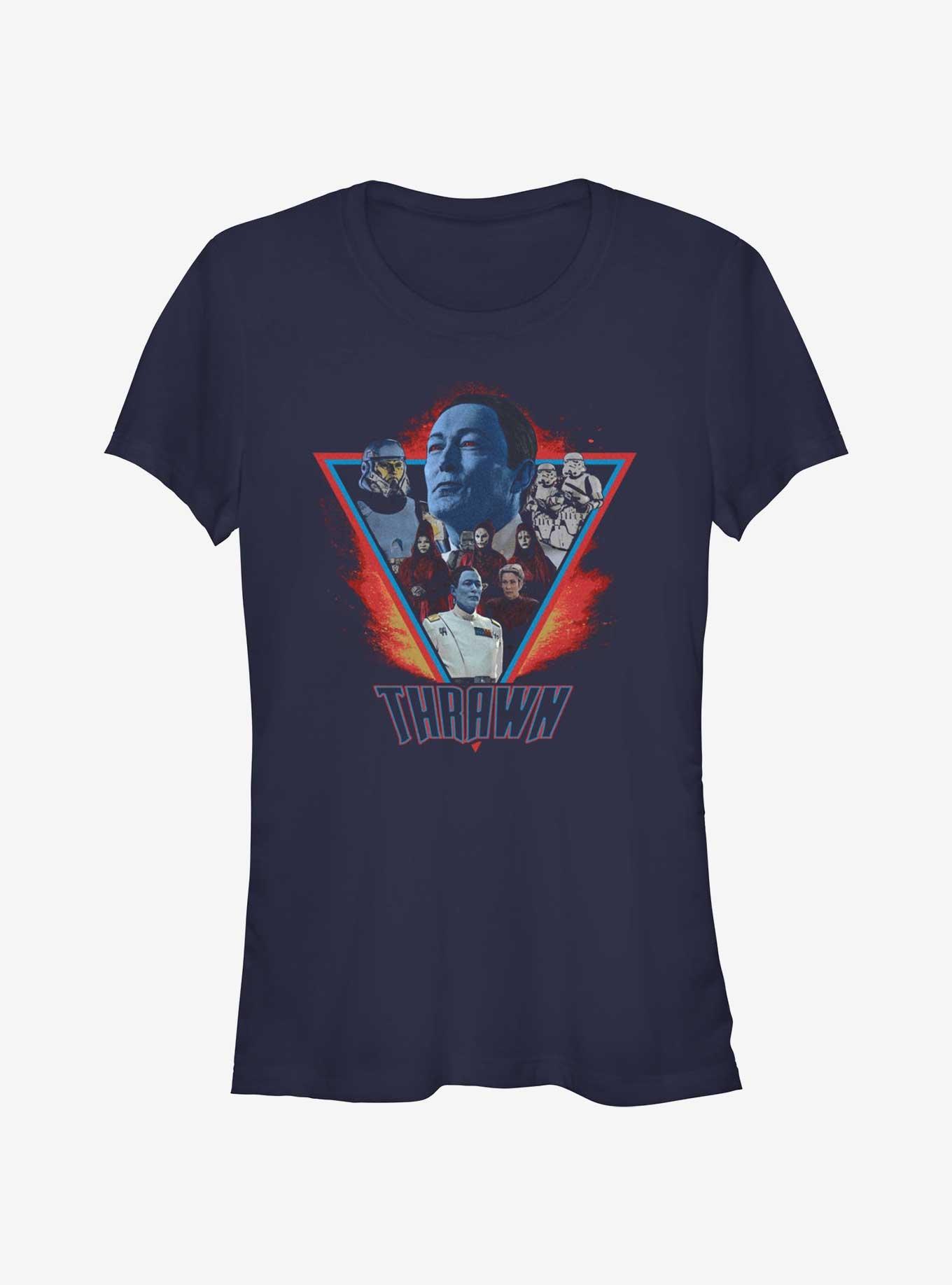 Star Wars Ahsoka Grand Admiral Thrawn Girls T-Shirt, NAVY, hi-res