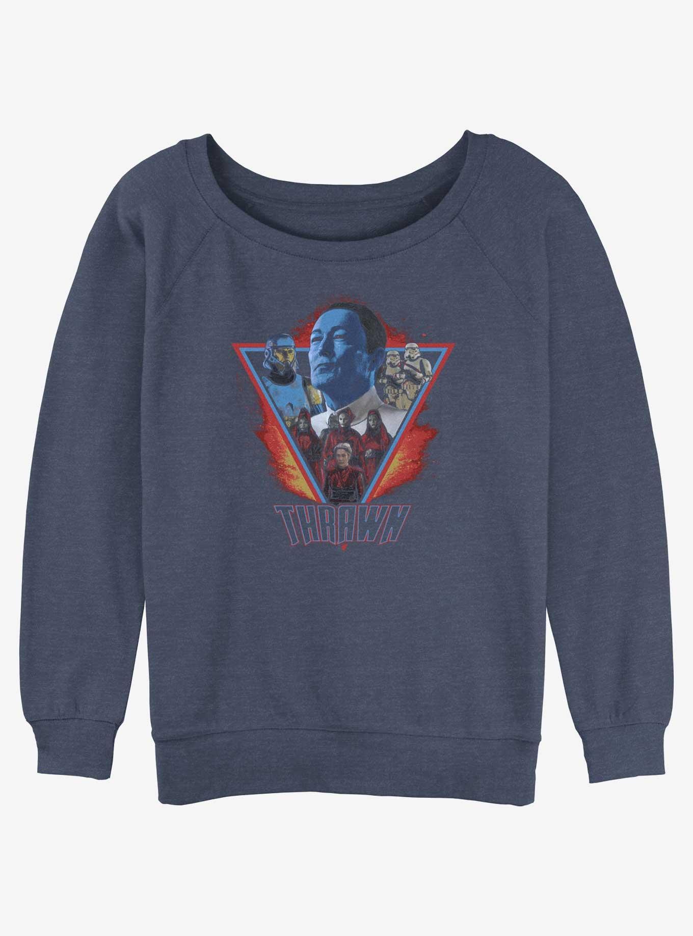 Star Wars Ahsoka Grand Admiral Thrawn Girls Slouchy Sweatshirt, BLUEHTR, hi-res