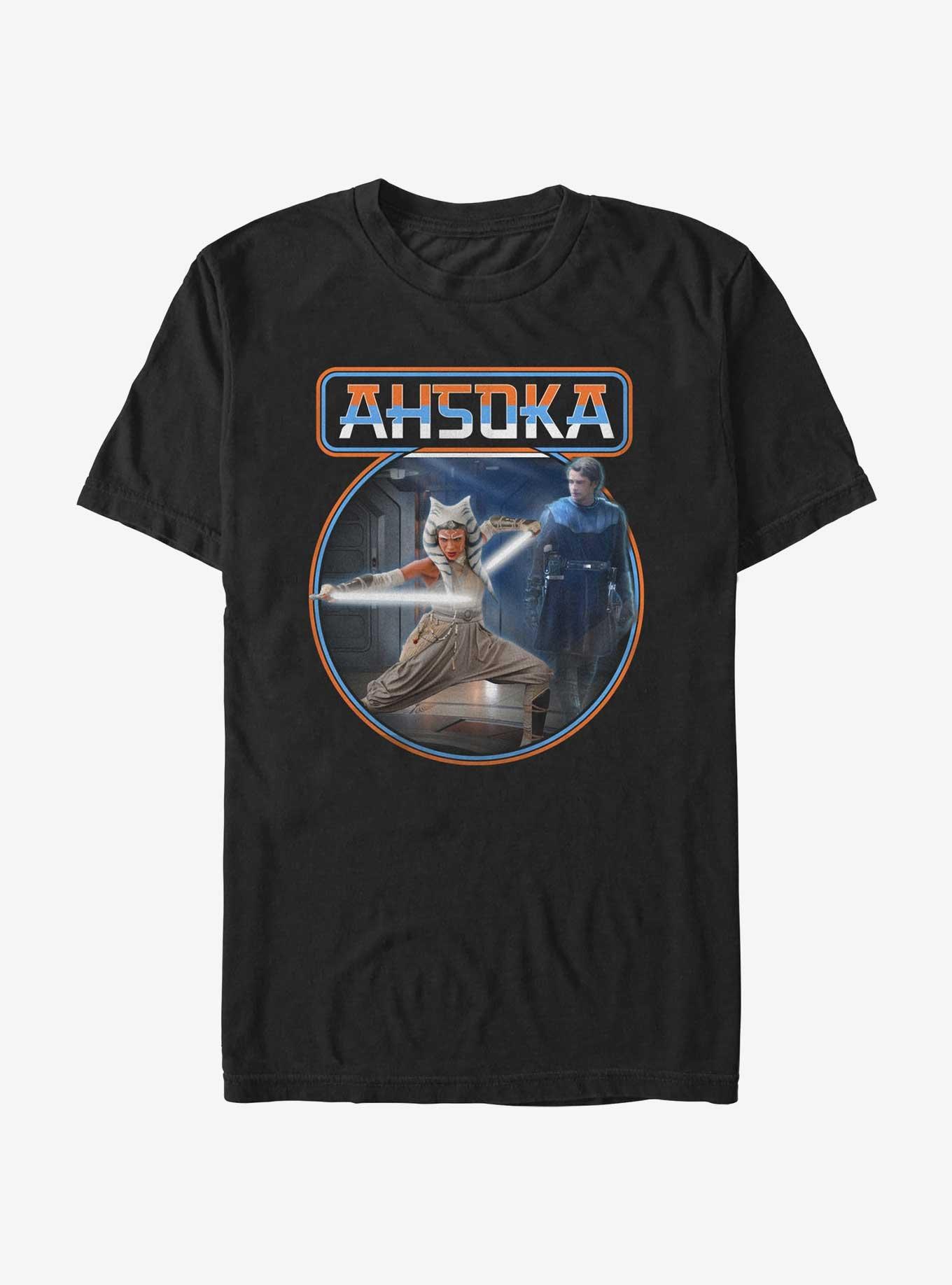 Star Wars Ahsoka Anakin Jedi Training T-Shirt Hot Topic Web Exclusive, BLACK, hi-res