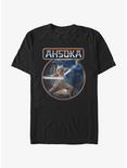 Star Wars Ahsoka Anakin Jedi Training T-Shirt BoxLunch Web Exclusive, BLACK, hi-res