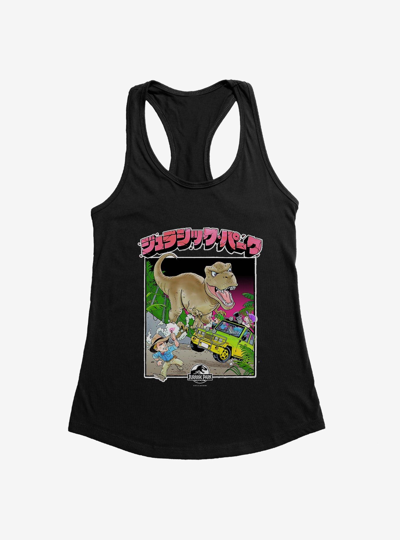 Jurassic Park T-Rex Attack Anime Girls Tank, , hi-res