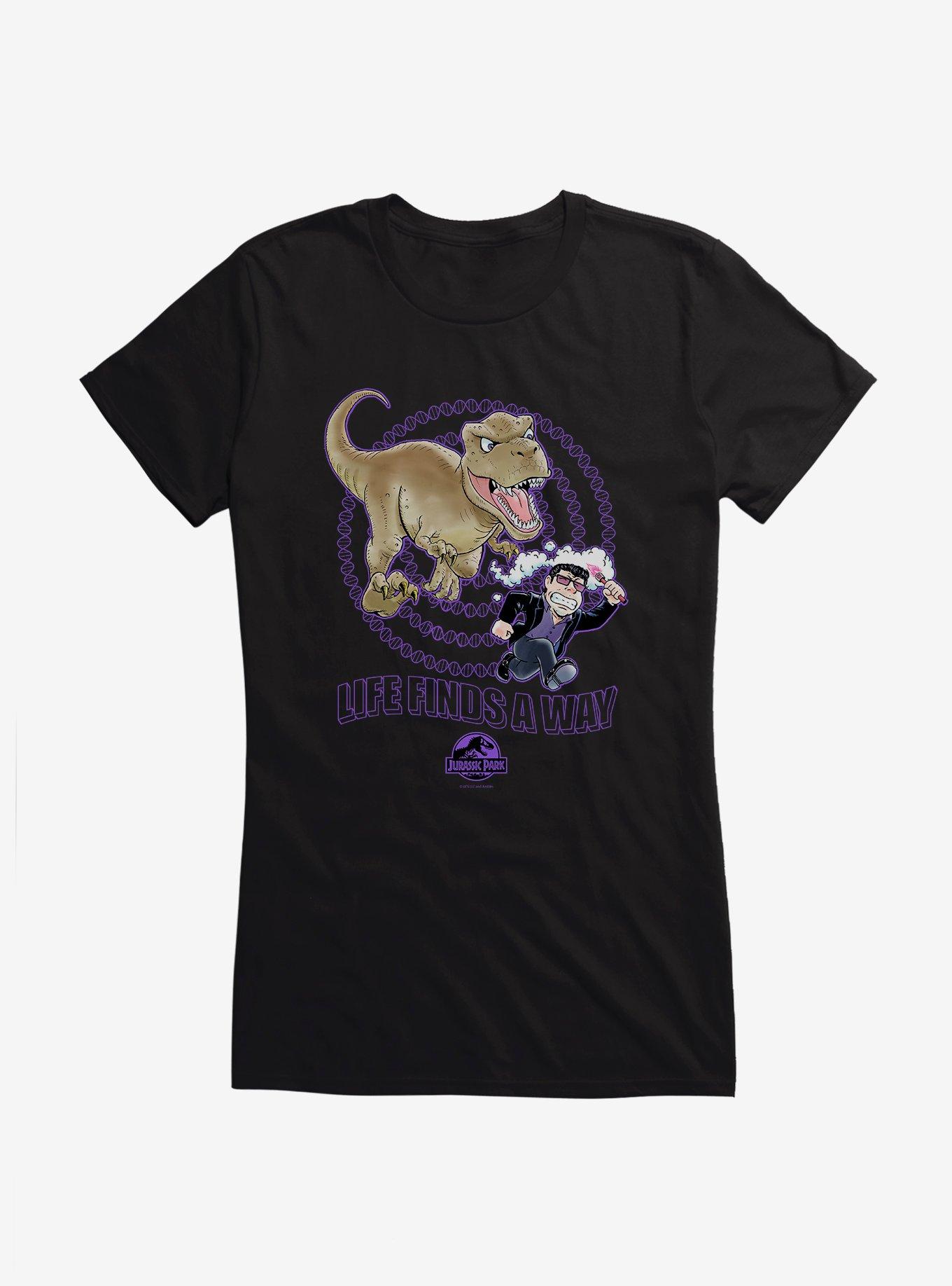Jurassic Park Life Finds A Way Anime Girls T-Shirt, , hi-res