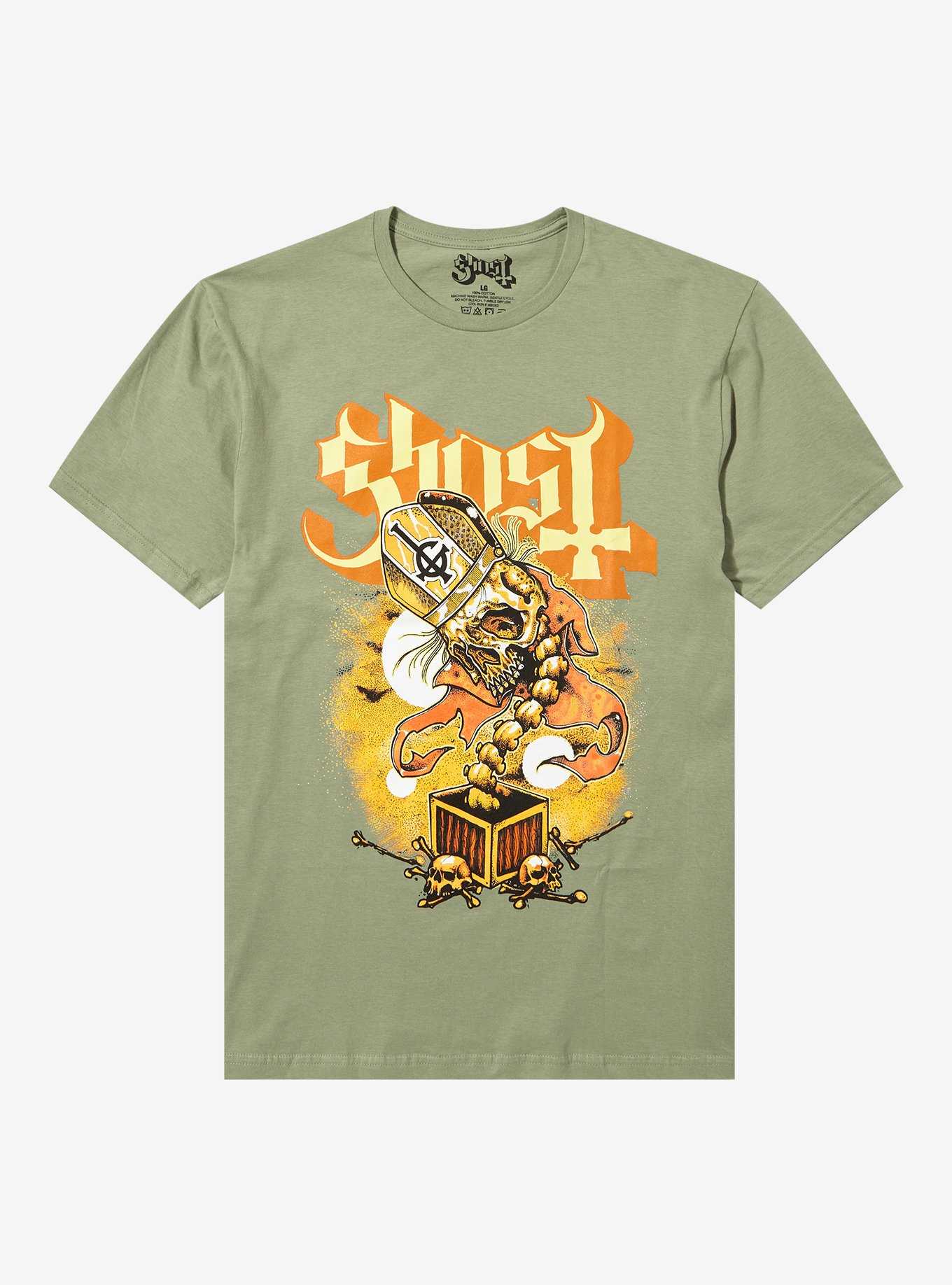 Ghost Skeleton Jack-In-The-Box Boyfriend Fit Girls T-Shirt, , hi-res