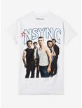 NSYNC Glitter Logo Boyfriend Fit Girls T-Shirt, BRIGHT WHITE, hi-res