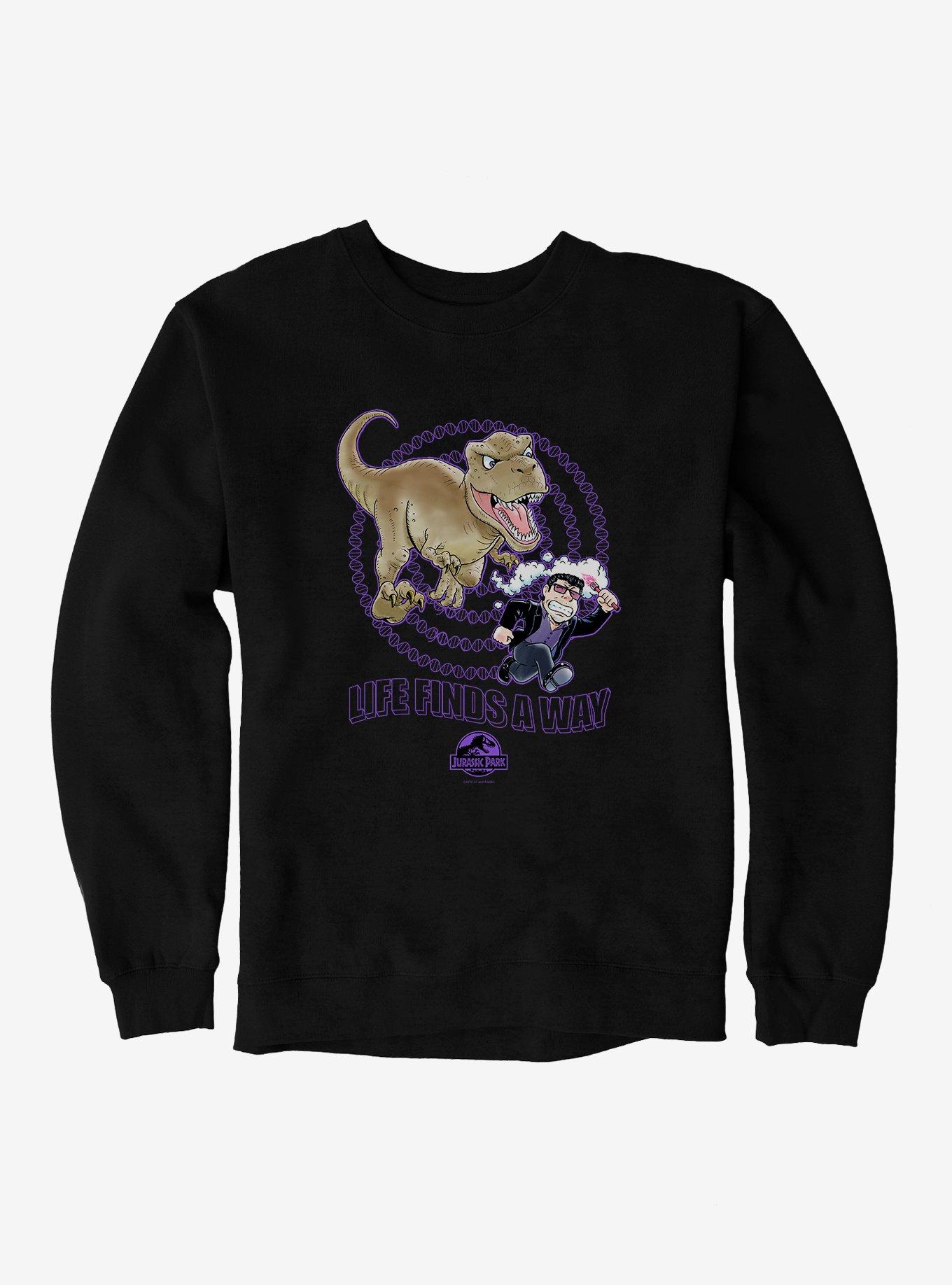 Jurassic Park Life Finds A Way Anime Sweatshirt, , hi-res
