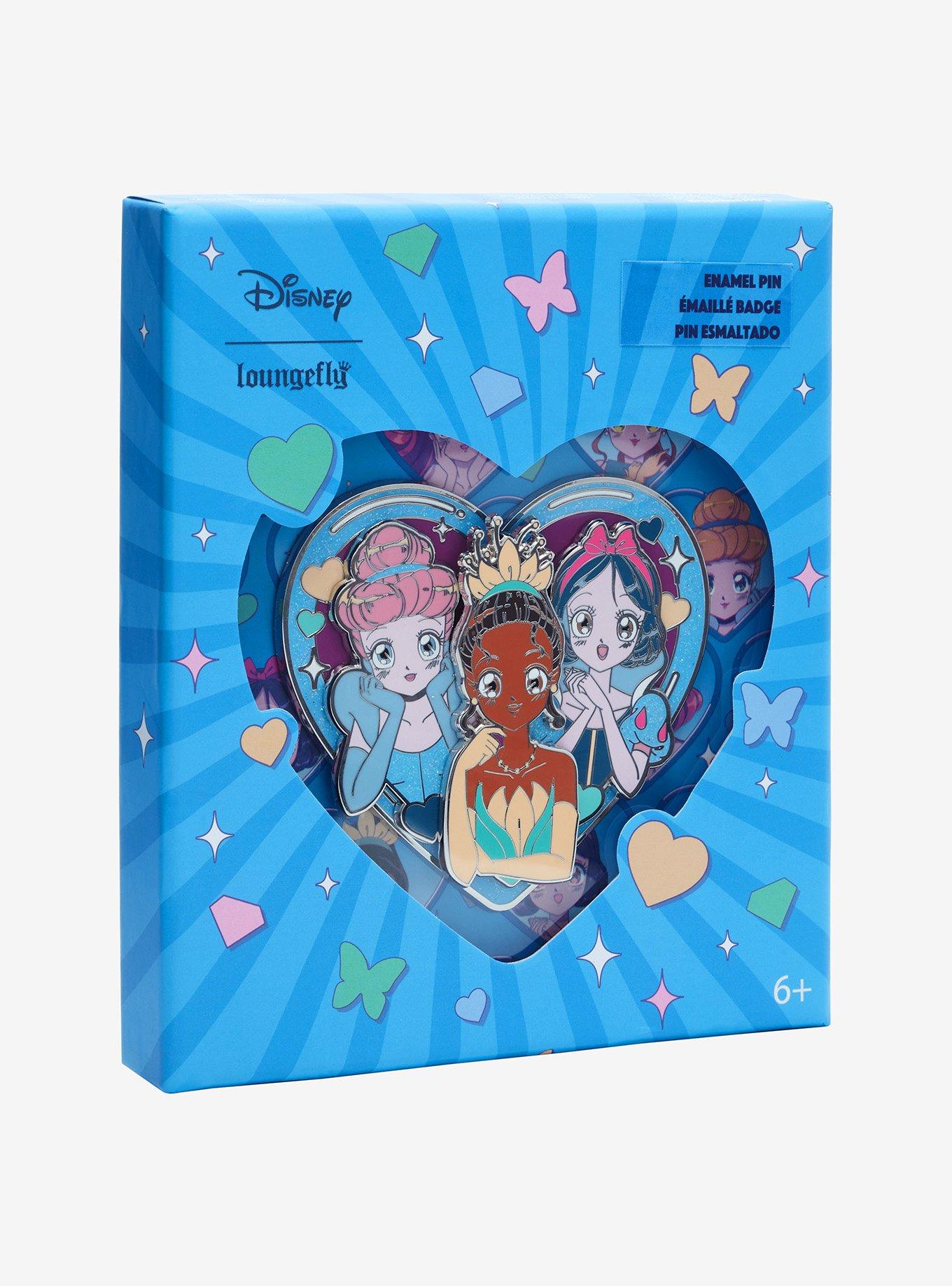 Loungefly Disney Manga Princesses Enamel Pin, , hi-res