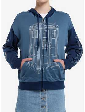 Her Universe Doctor Who TARDIS Color-Block Oversized Hoodie, , hi-res