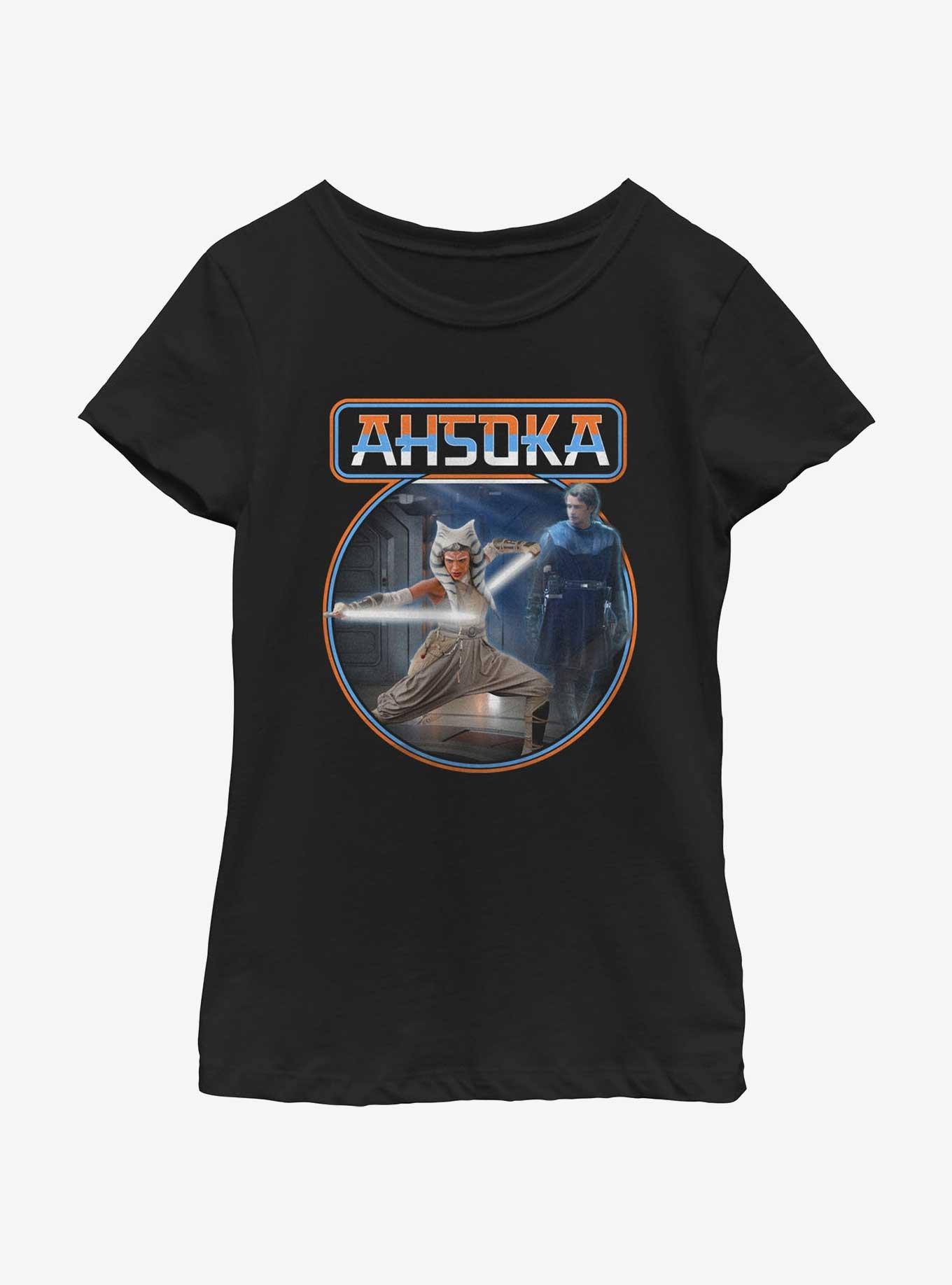 Star Wars Ahsoka Anakin Jedi Training Youth Girls T-Shirt BoxLunch Web Exclusive, , hi-res