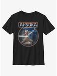 Star Wars Ahsoka Anakin Jedi Training Youth T-Shirt BoxLunch Web Exclusive, BLACK, hi-res