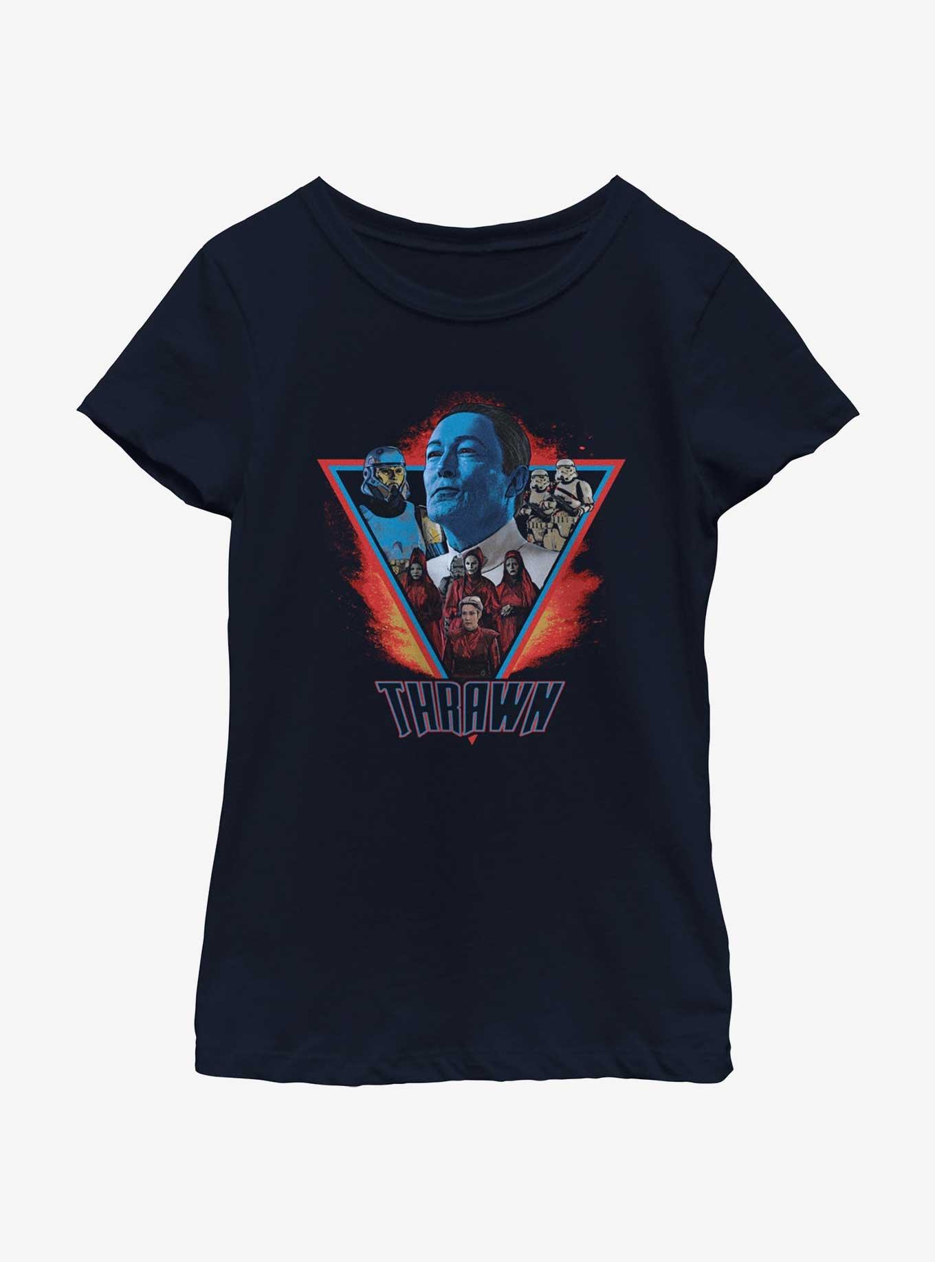 Star Wars Ahsoka Grand Admiral Thrawn Youth Girls T-Shirt, NAVY, hi-res