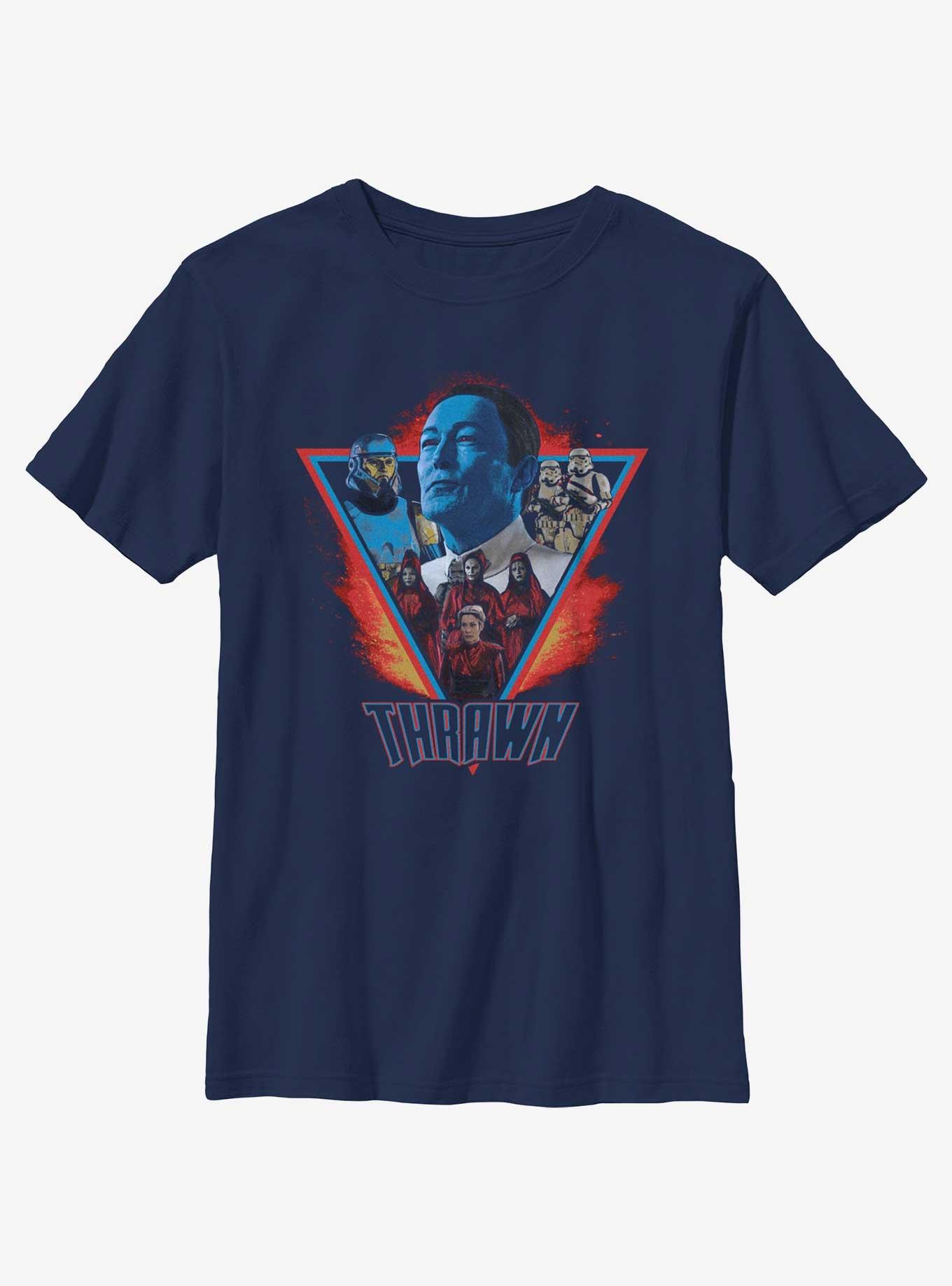 Star Wars Ahsoka Grand Admiral Thrawn Youth T-Shirt, NAVY, hi-res