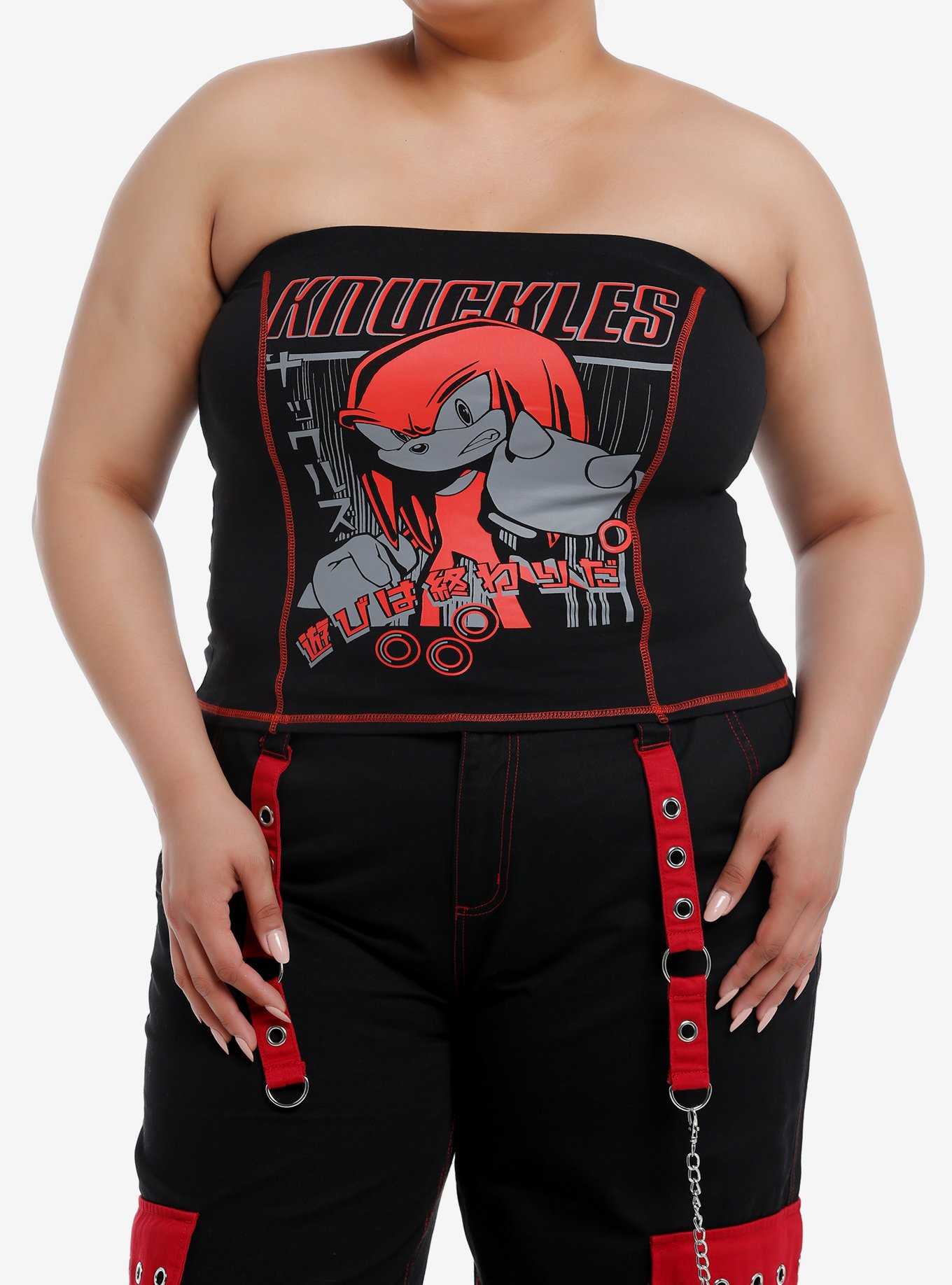Sonic The Hedgehog Knuckles Rings Tube Top Plus Size, , hi-res
