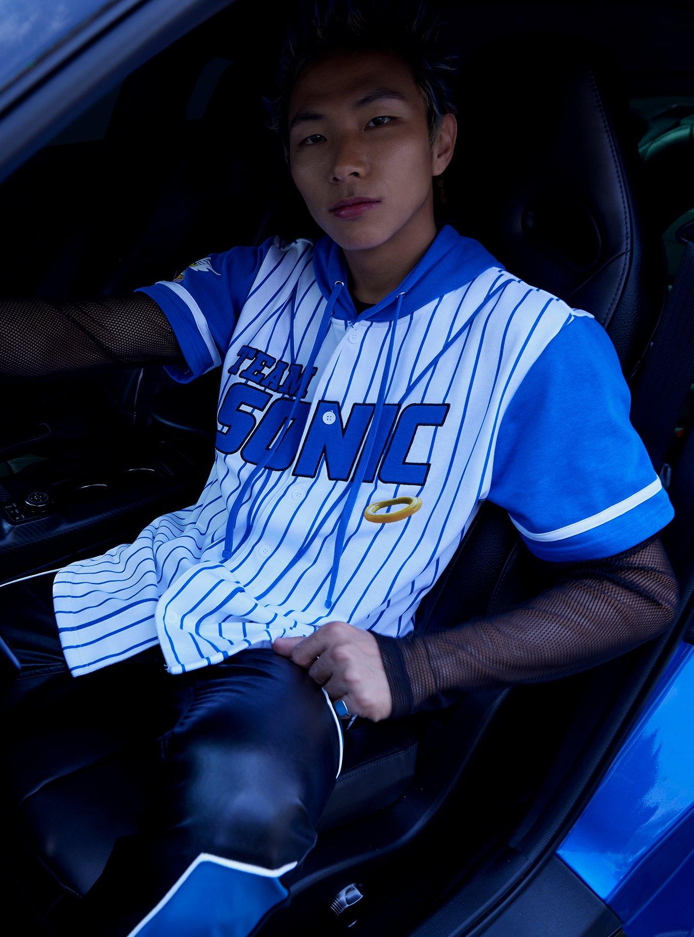 Sonic The Hedgehog Team Sonic Hooded Baseball Jersey