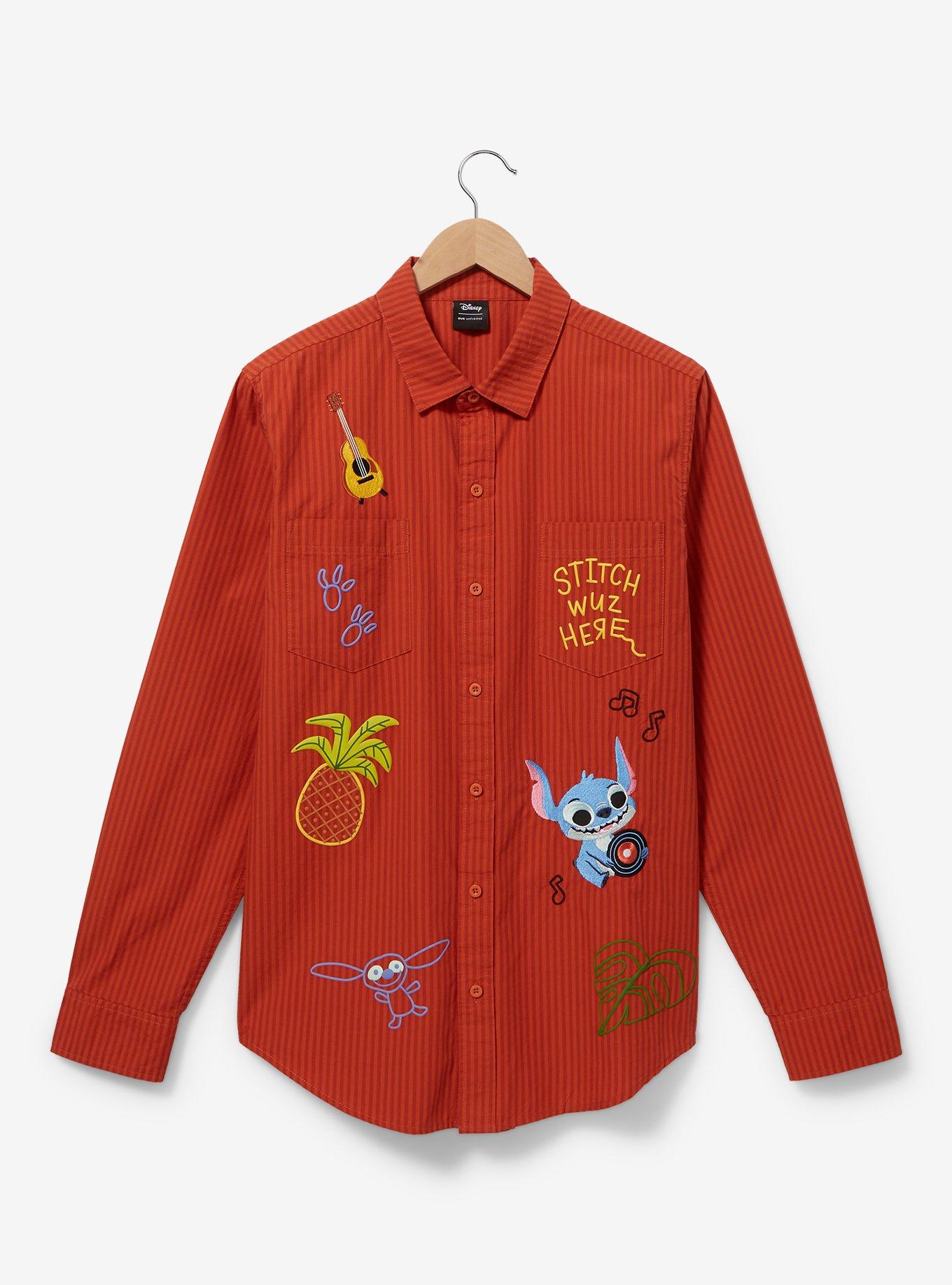 Her Universe Disney Lilo & Stitch Isometric Icons Shacket, RUST, hi-res