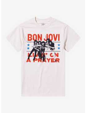 Bon Jovi Livin' On A Prayer Boyfriend Fit Girls T-Shirt, , hi-res