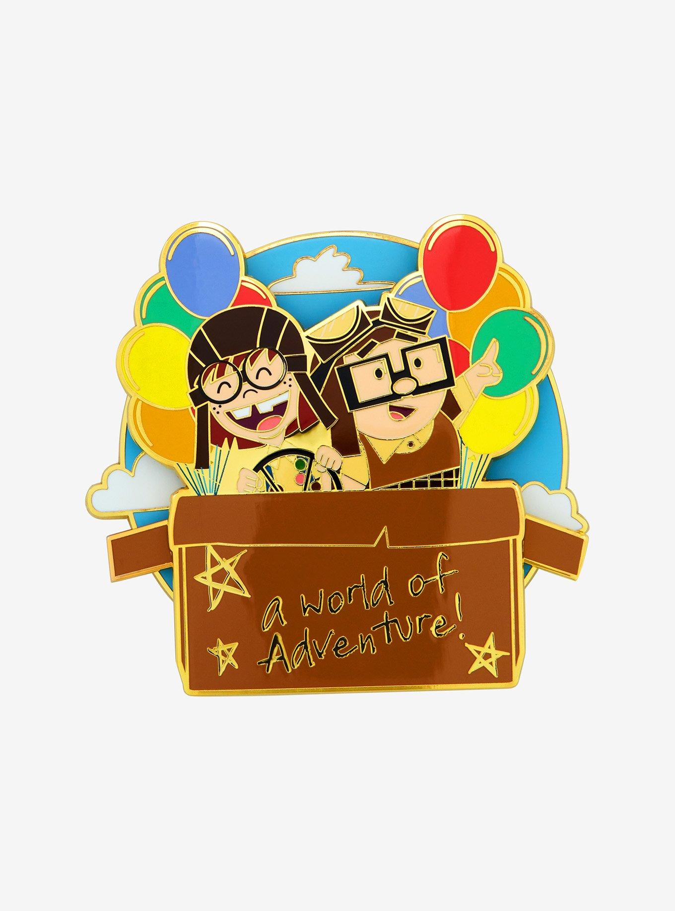 Loungefly Disney Pixar Up Carl & Ellie Sliding Enamel Pin, , hi-res