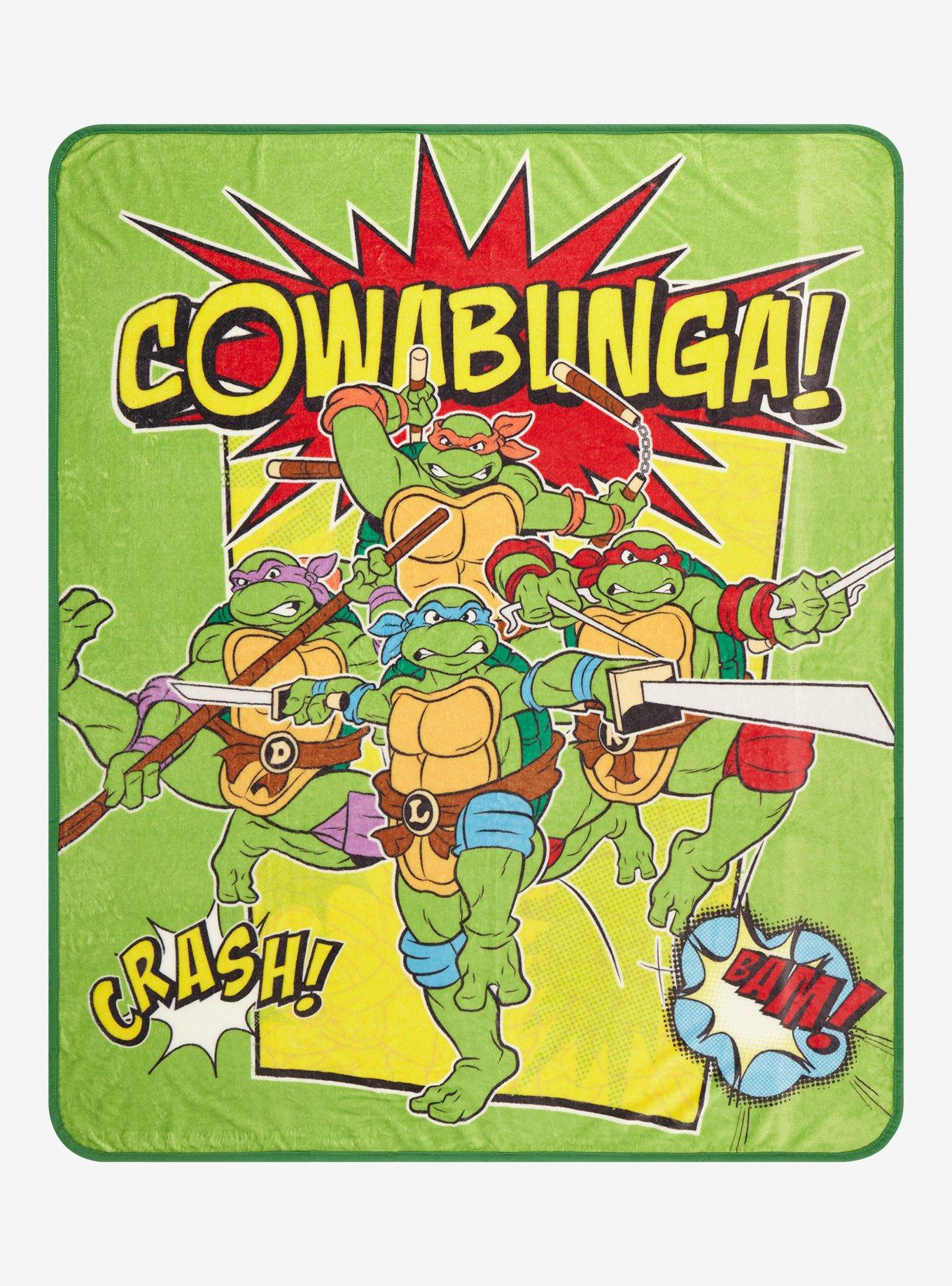 Teenage Mutant Ninja Turtles Cowabunga Group Portrait Fleece Throw