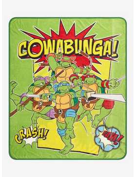 Teenage Mutant Ninja Turtles Cowabunga Group Portrait Fleece Throw, , hi-res