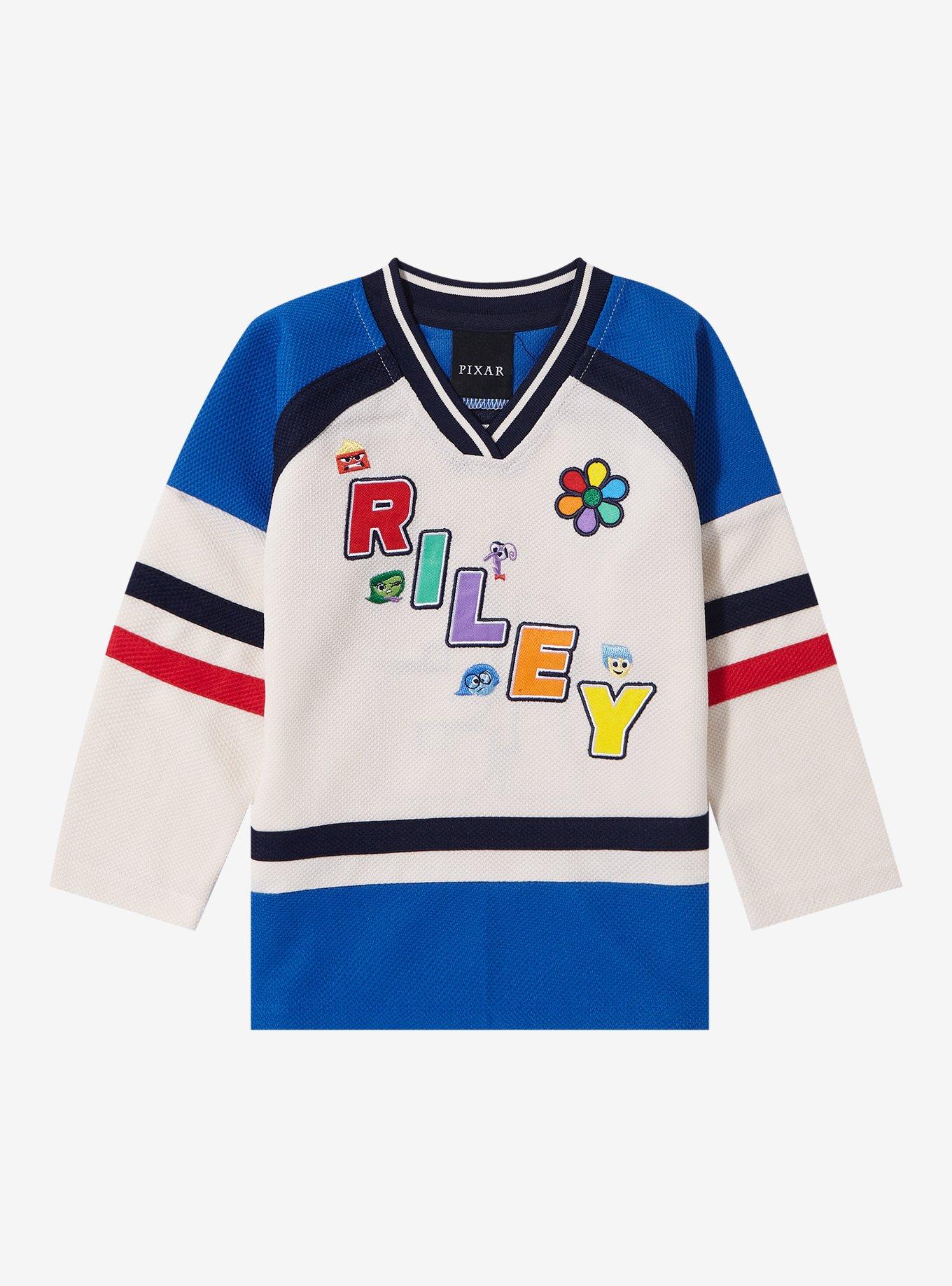 Disney Pixar Inside Out Riley Toddler Hockey Jersey — BoxLunch Exclusive, BLUE, hi-res