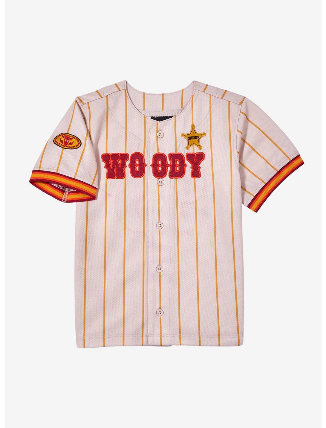 Disney Pixar Toy Story Woody Toddler Baseball Jersey — BoxLunch Exclusive, NATURAL, hi-res