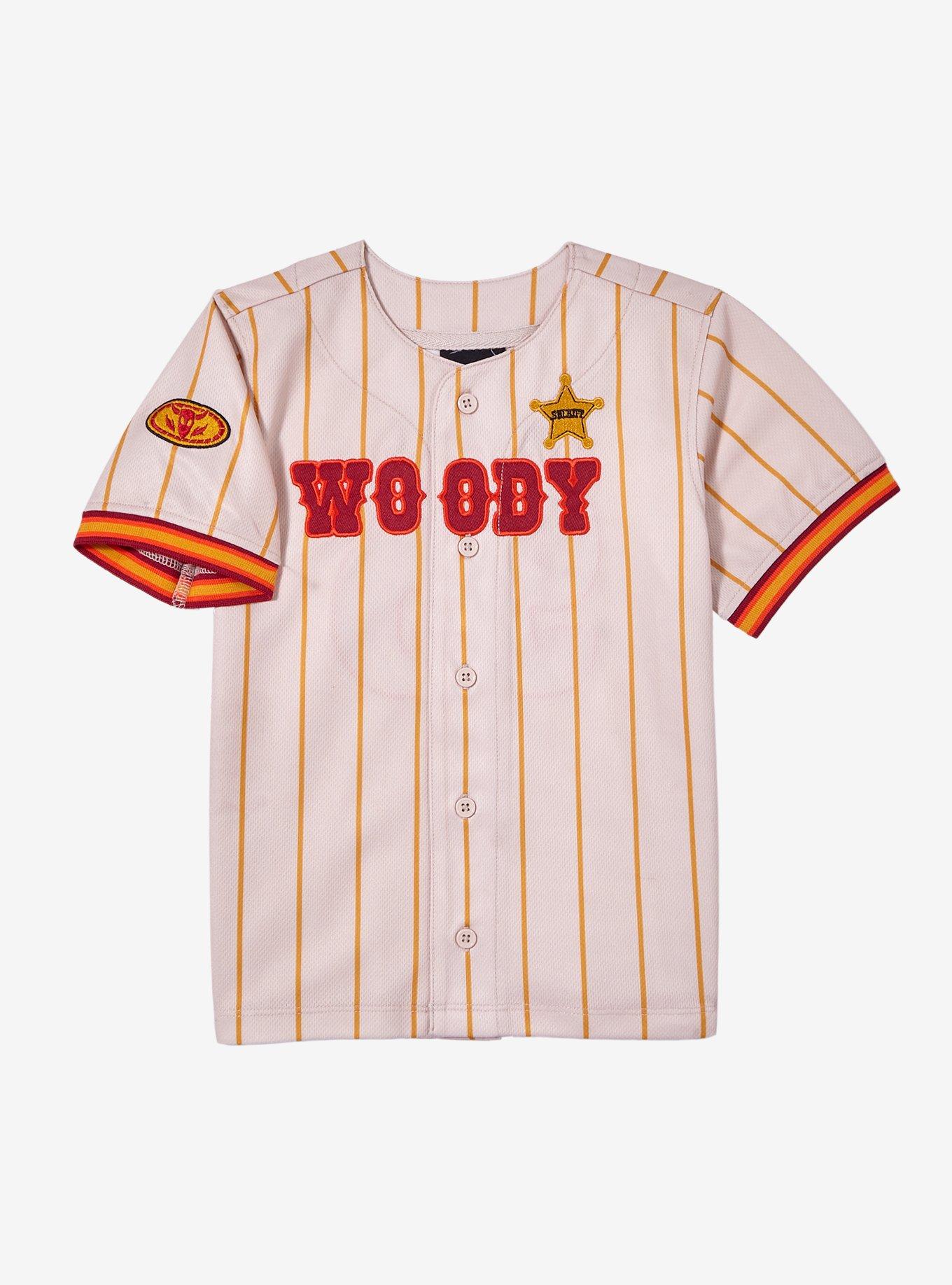 Disney Pixar Toy Story Woody Toddler Baseball Jersey &mdash; BoxLunch Exclusive, NATURAL, hi-res