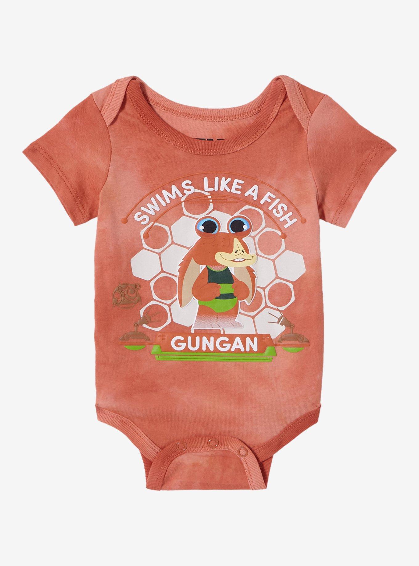 Star Wars: Episode I - The Phantom Menace 25th Anniversary Jar Jar Binks Infant One-Piece — BoxLunch Exclusive, , hi-res