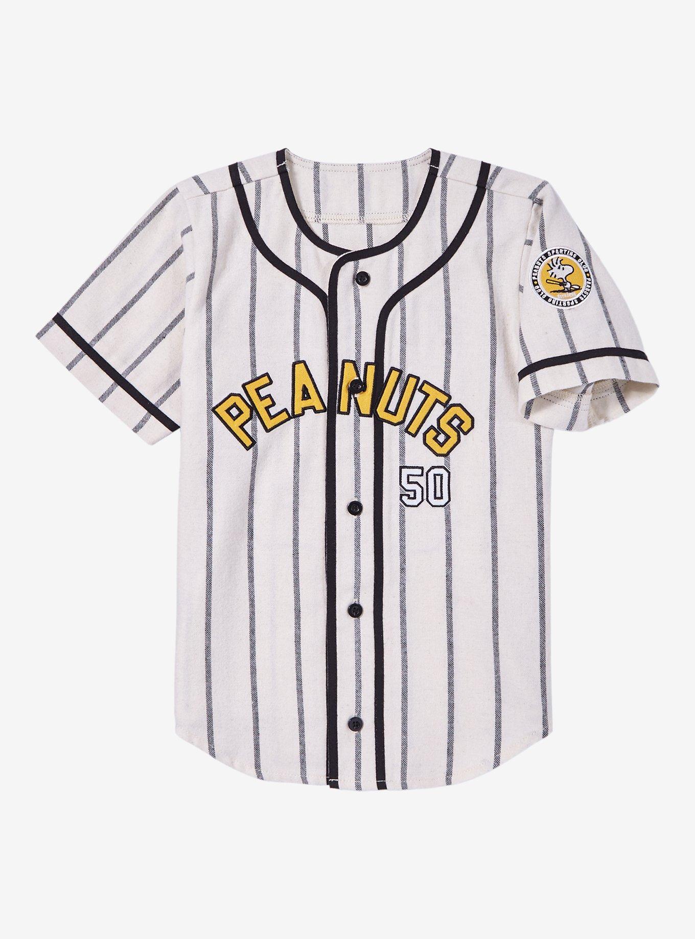 Peanuts Snoopy Pinstripe Toddler Baseball Jersey — BoxLunch Exclusive, , hi-res