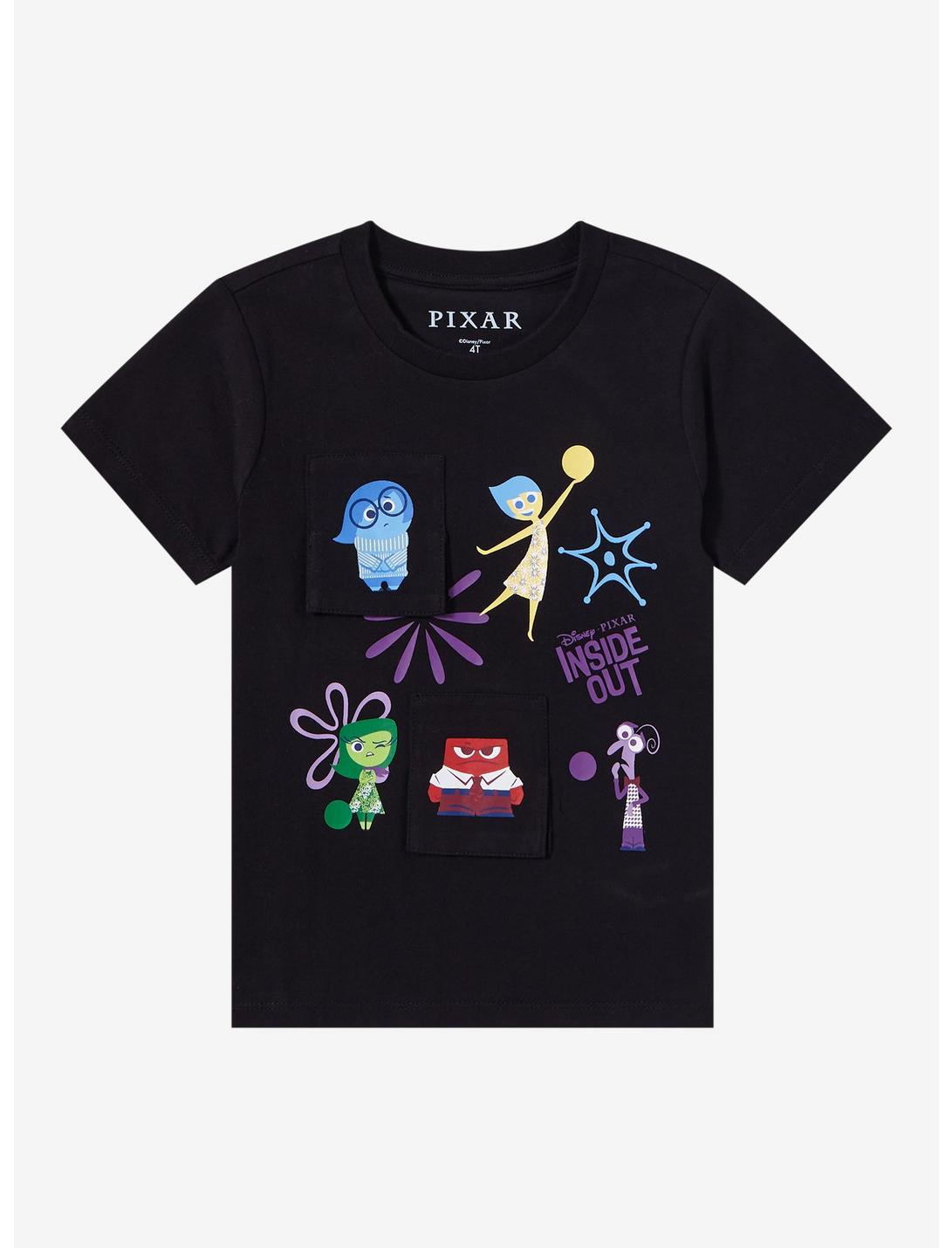 Disney Pixar Inside Out Friends Toddler Flip T-Shirt — BoxLunch Exclusive, BLACK, hi-res