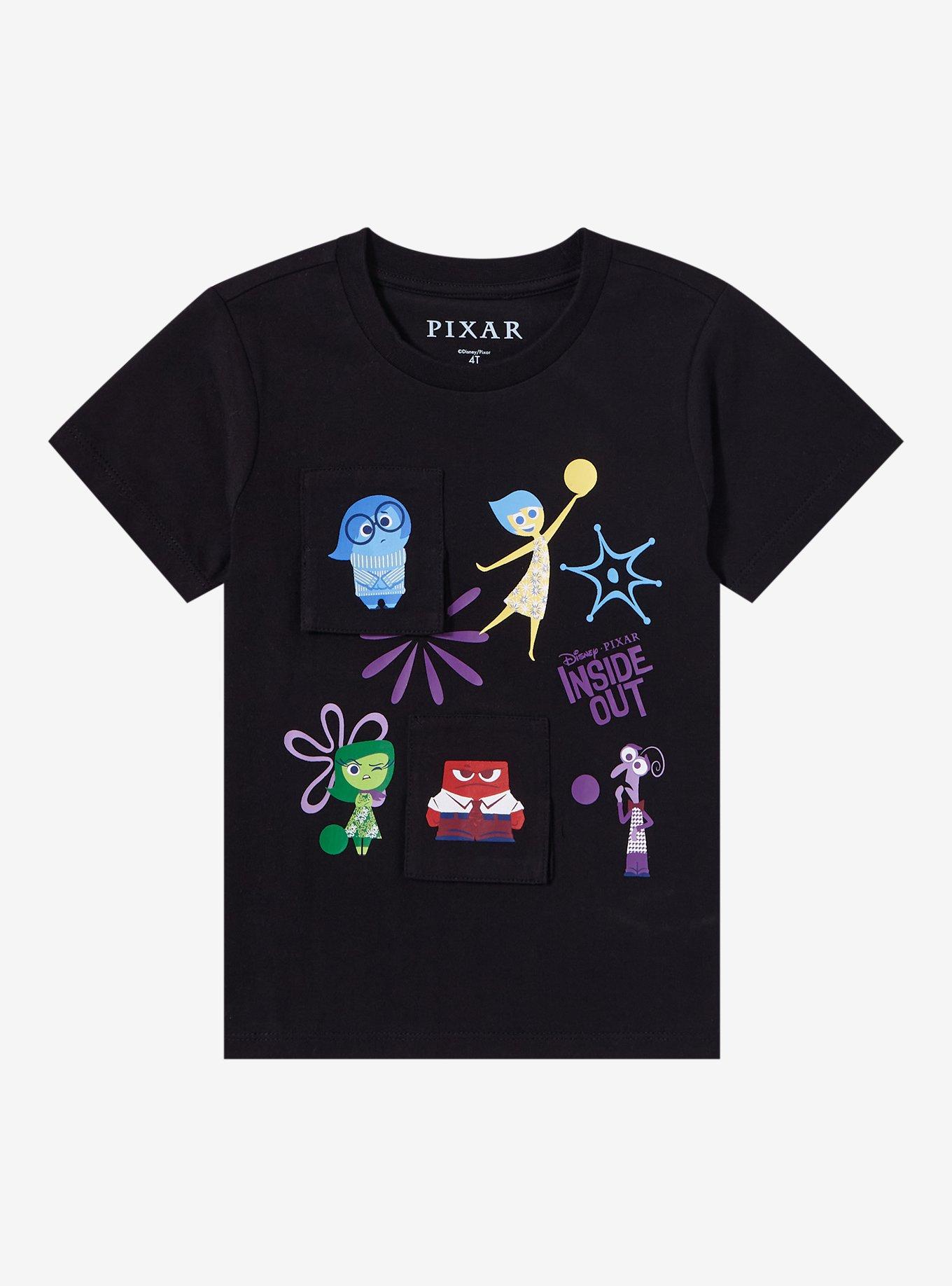 Disney Pixar Inside Out Friends Toddler Flip T-Shirt — BoxLunch Exclusive, BLACK, hi-res