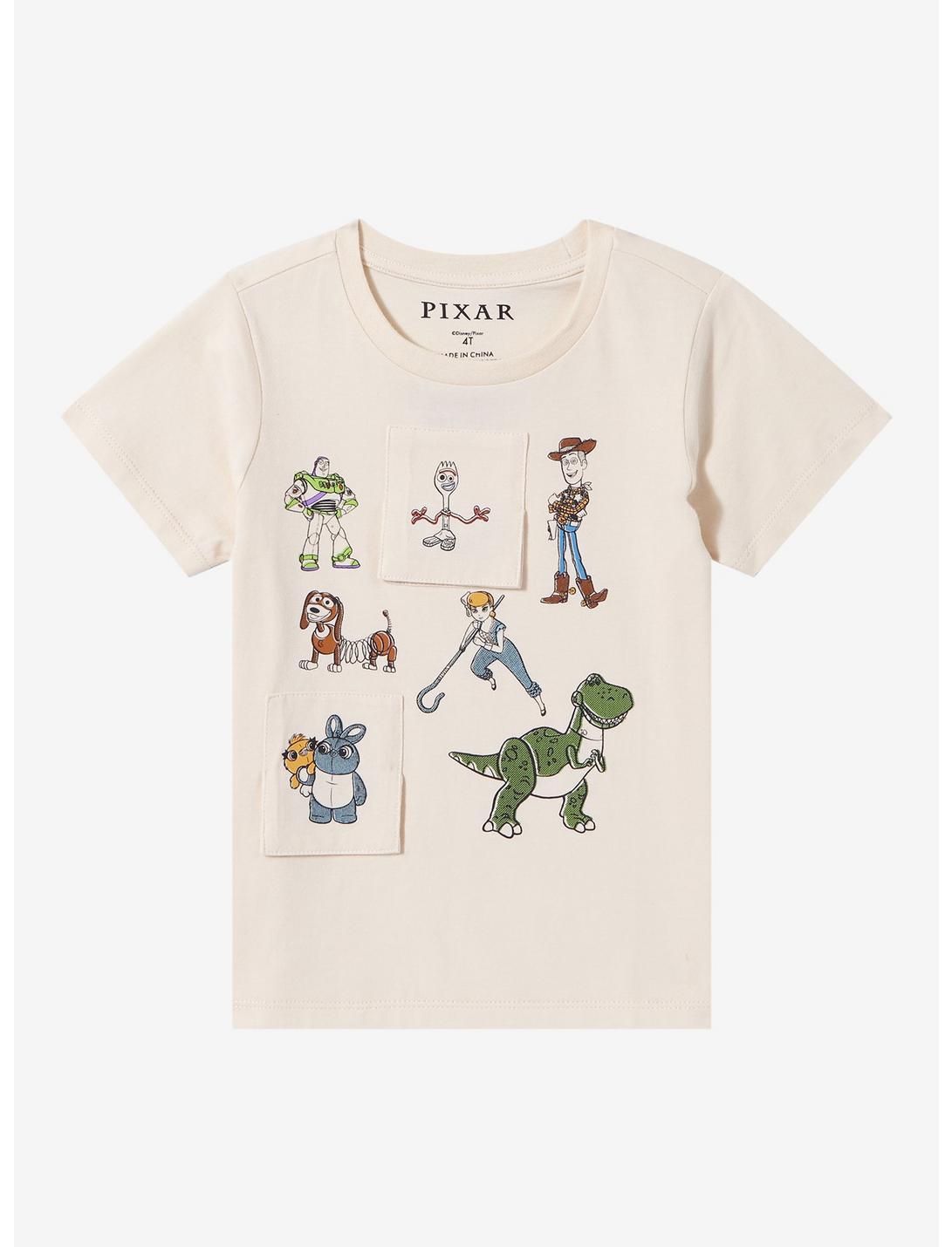 Disney Pixar Toy Story Friends Toddler Flip T-Shirt — BoxLunch Exclusive, NATURAL, hi-res
