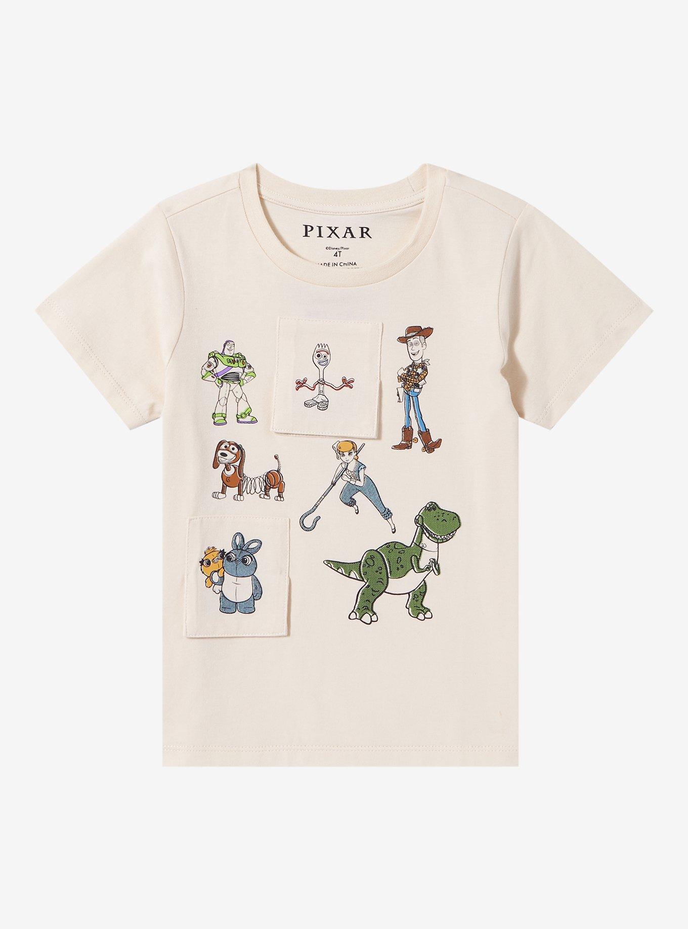 Disney Pixar Toy Story Friends Toddler Flip T-Shirt — BoxLunch Exclusive, NATURAL, hi-res